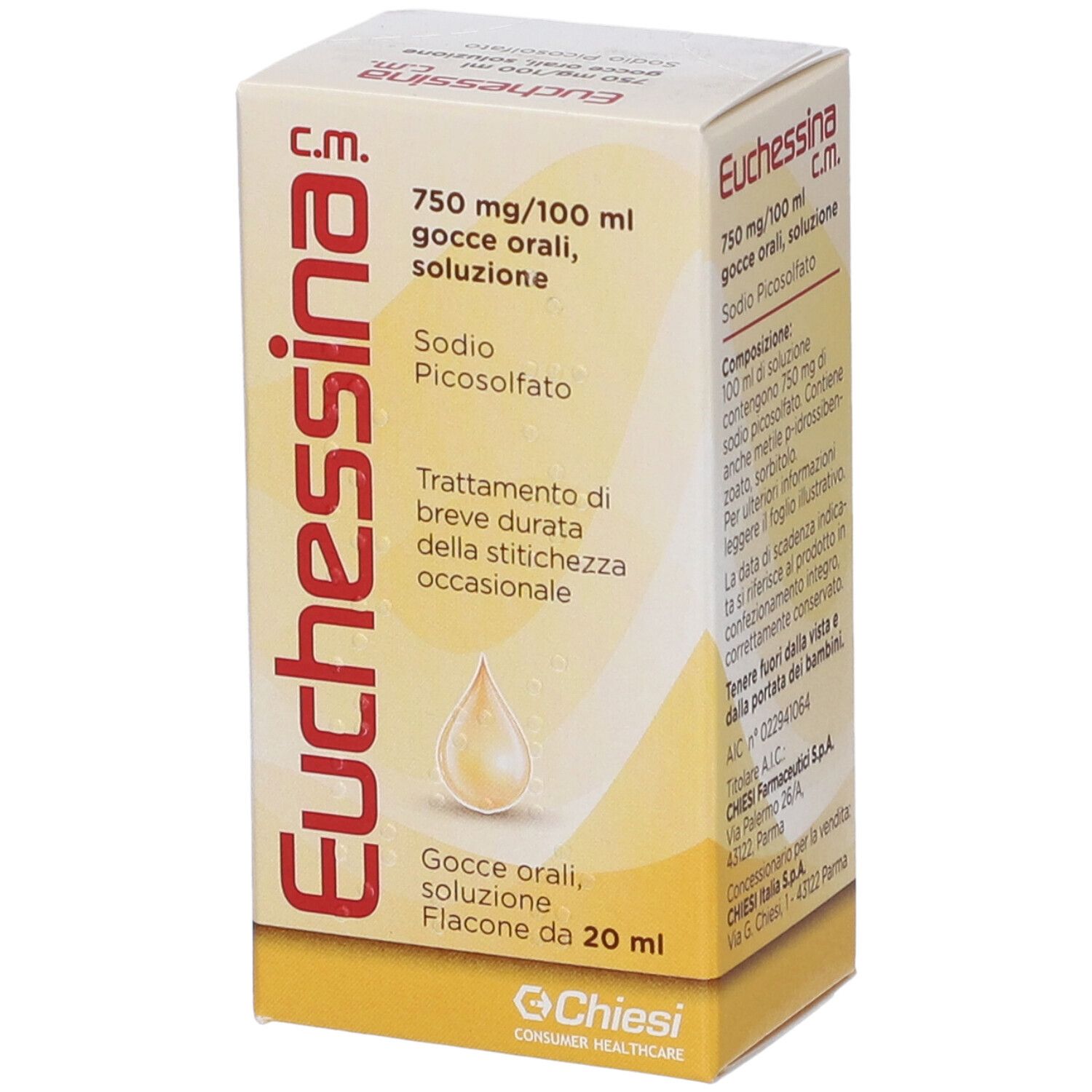 Euchessina C.M. 750 mg/100 ml gocce orali, soluzione