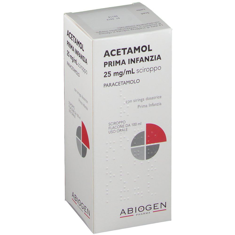 ACETAMOL Prima Infanzia 25mg/ml sciroppo 100 ml Sciroppo