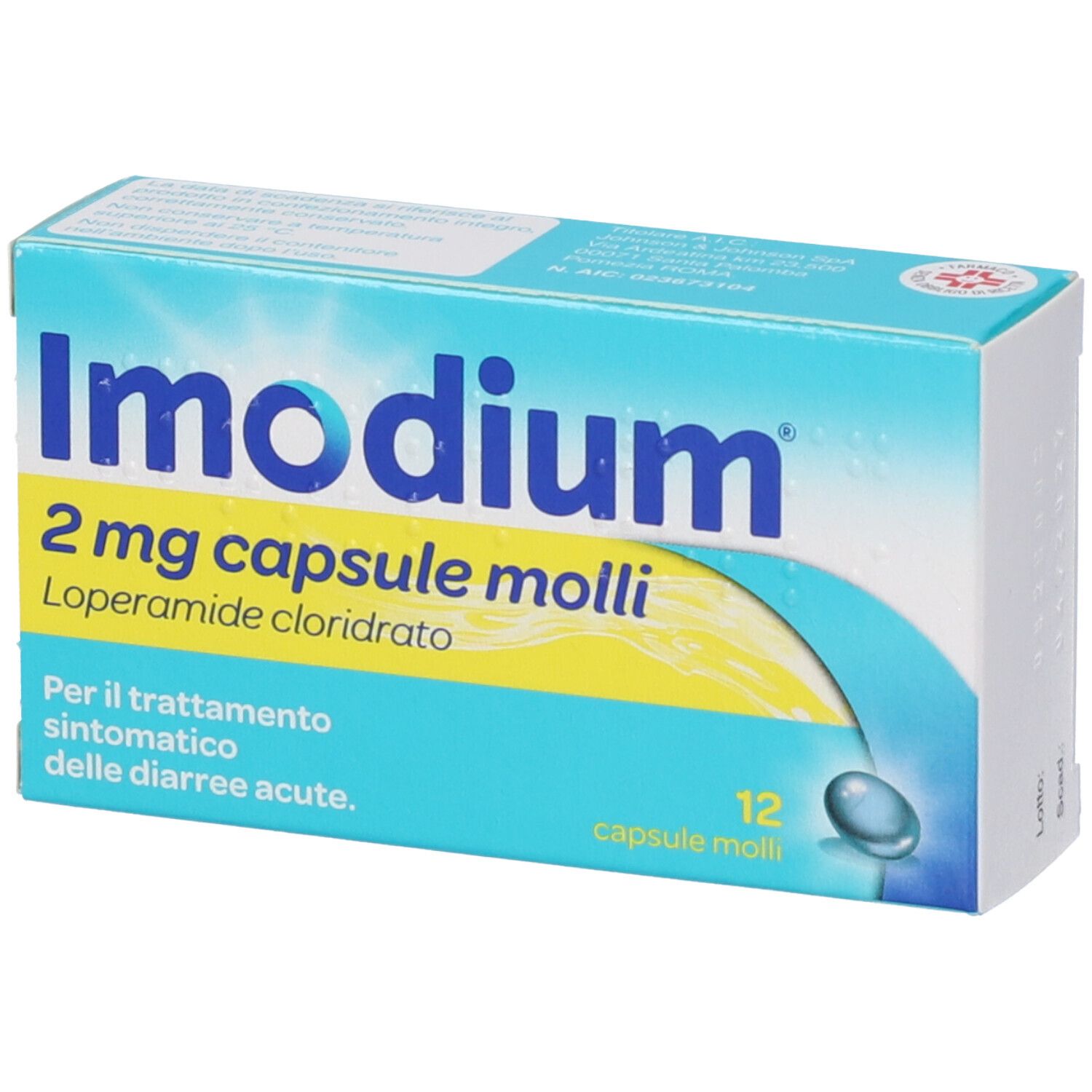 Imodium Diarrea Acuta 12 Capsule Molli