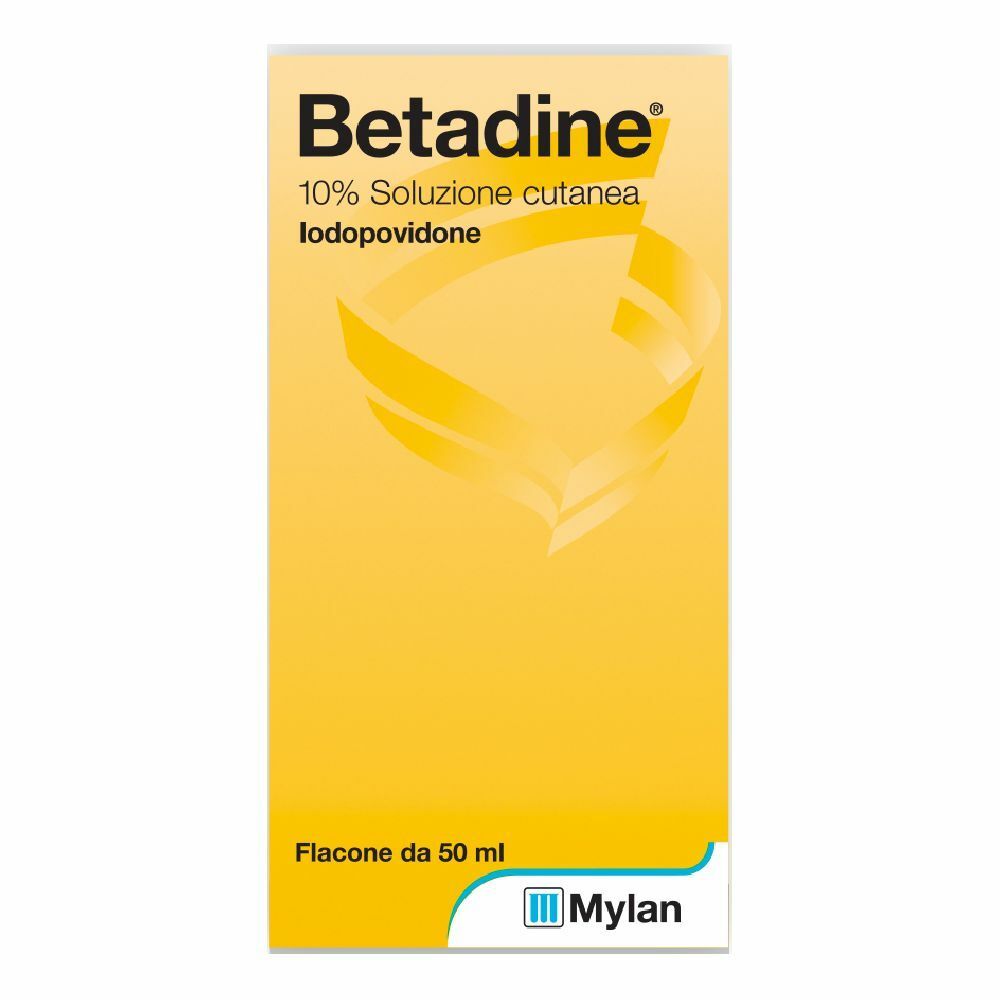 betadine 10% soluzione cutanea iodopovidone 50 ml