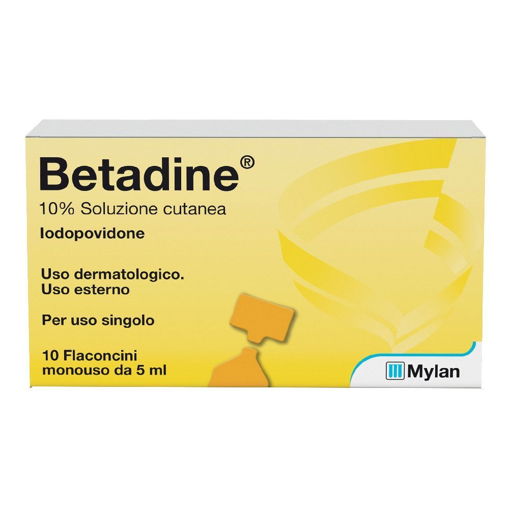 BETADINE*soluz cutanea 10 flaconcini monouso 5 ml 10%
