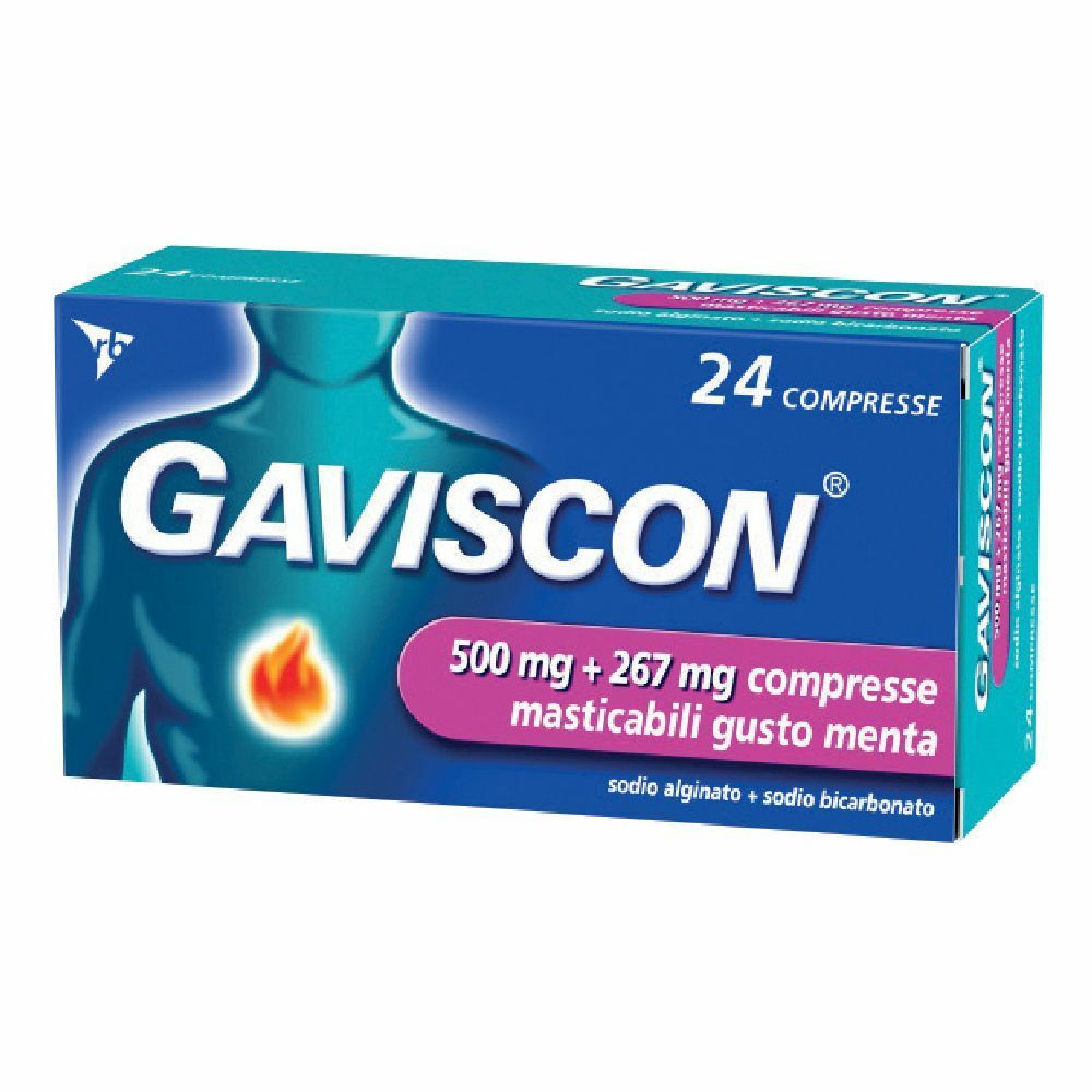 Image of GAVISCON® 500+267 mg Compresse Masticabili Menta
