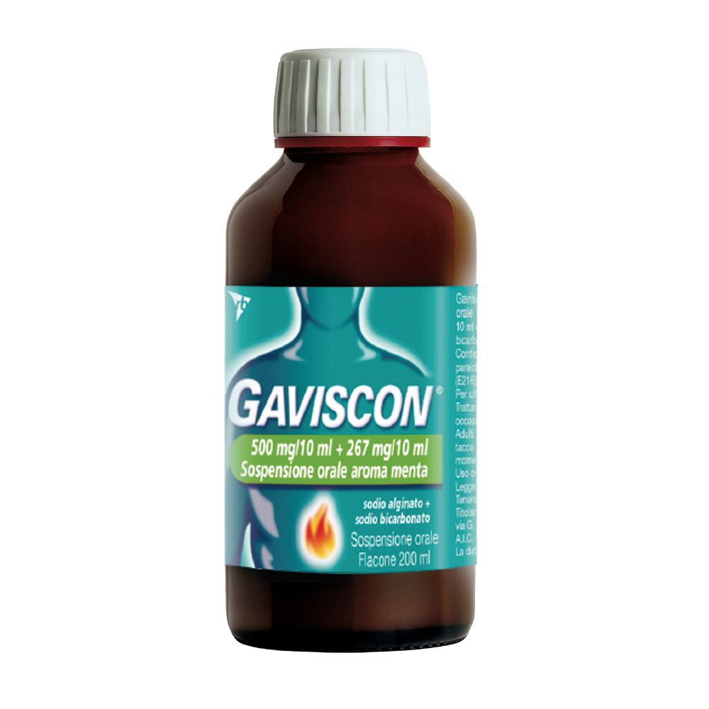 Gaviscon Sospensione Orale 500 mg + 267 mg Flacone 200 ml