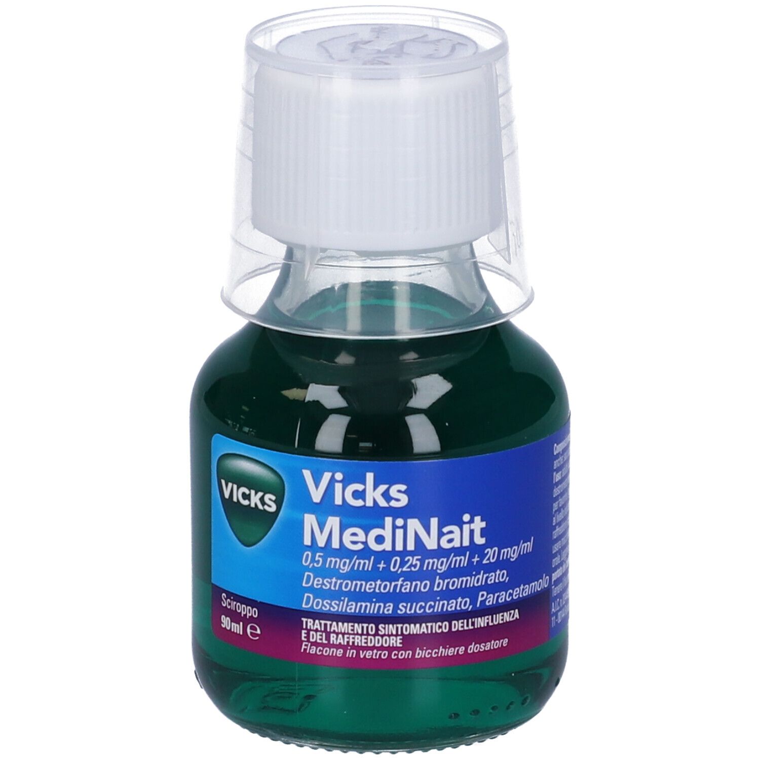 Vicks MediNait 0,5 mg/ml + 0,25 mg/ml + 20 mg/ml sciroppo