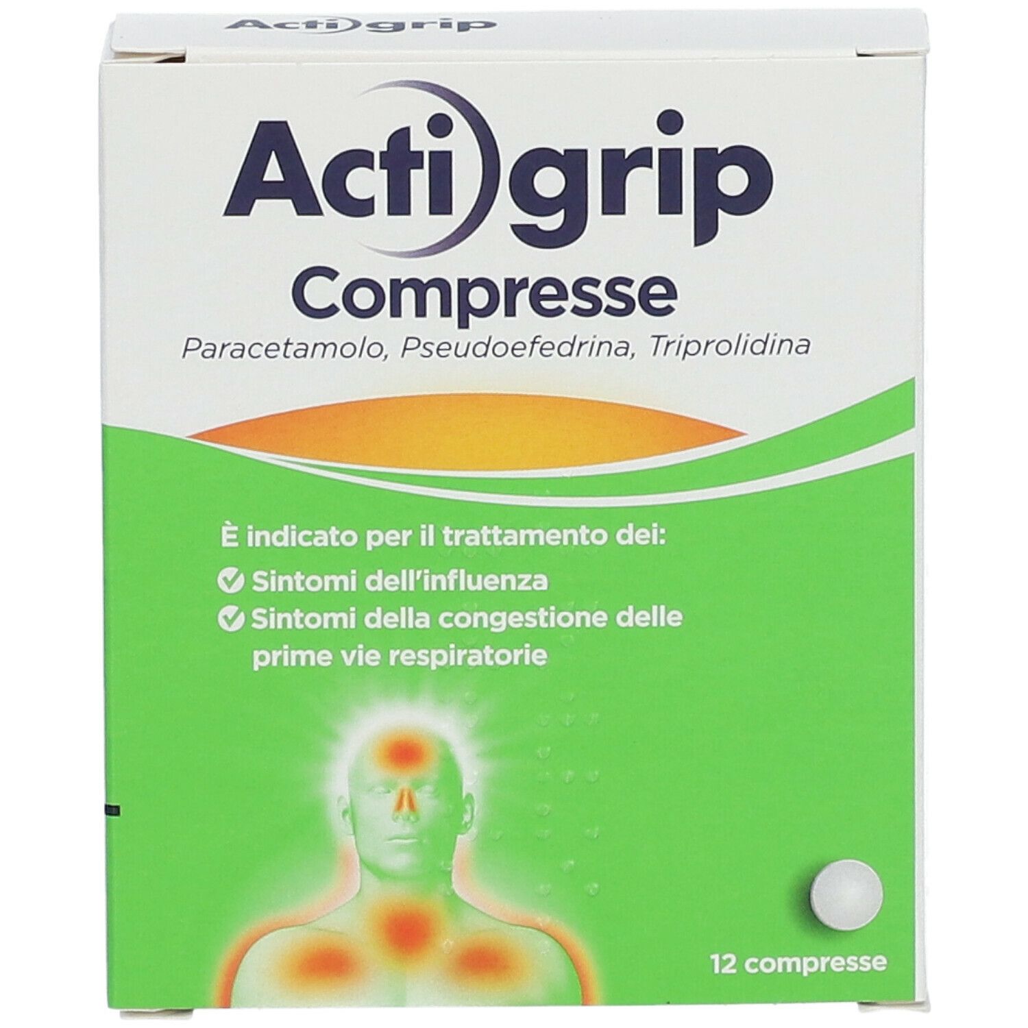 Actigrip Compresse 12 pz Redcare