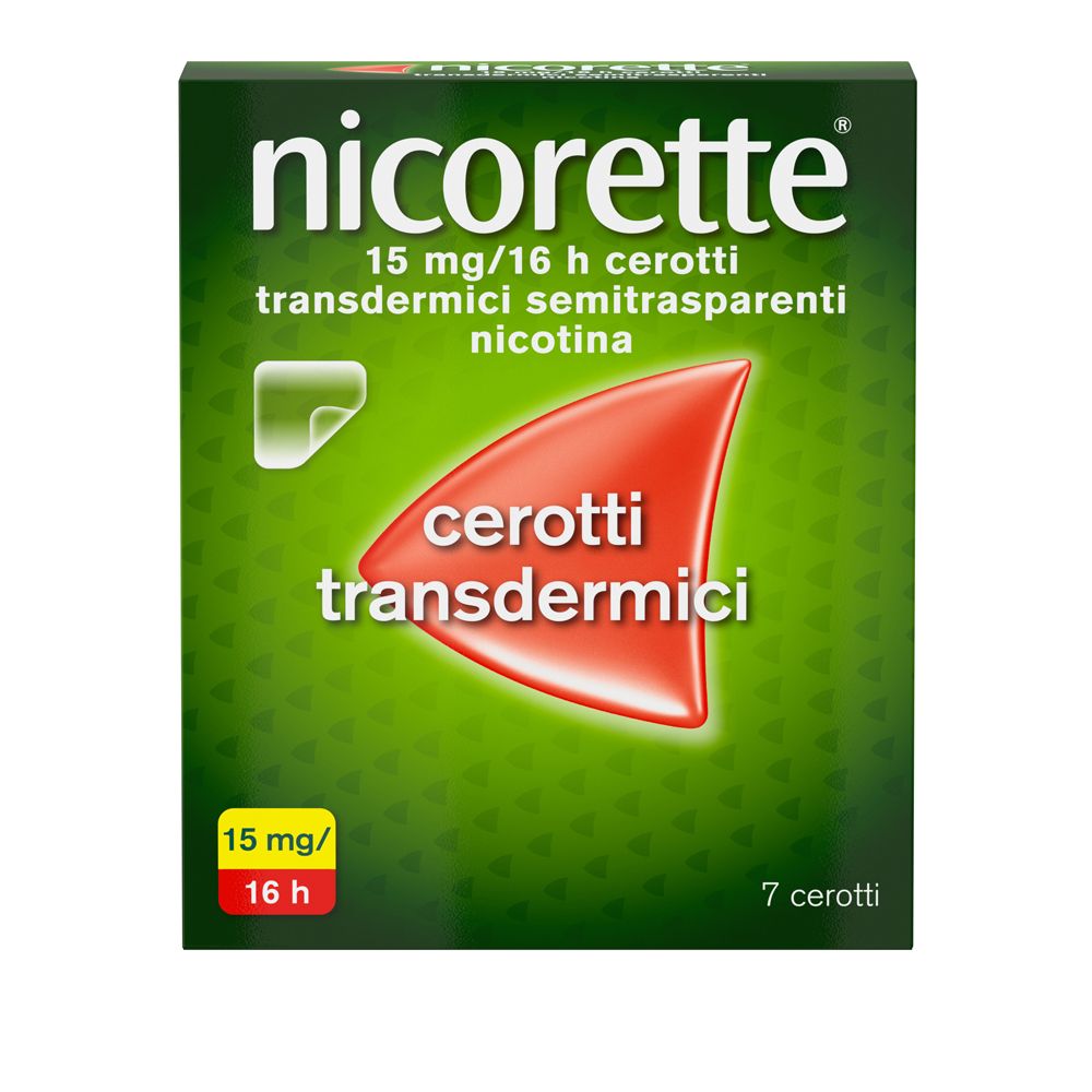 NICORETTE 15 mg/16 h cerotti transdermici semitrasparenti