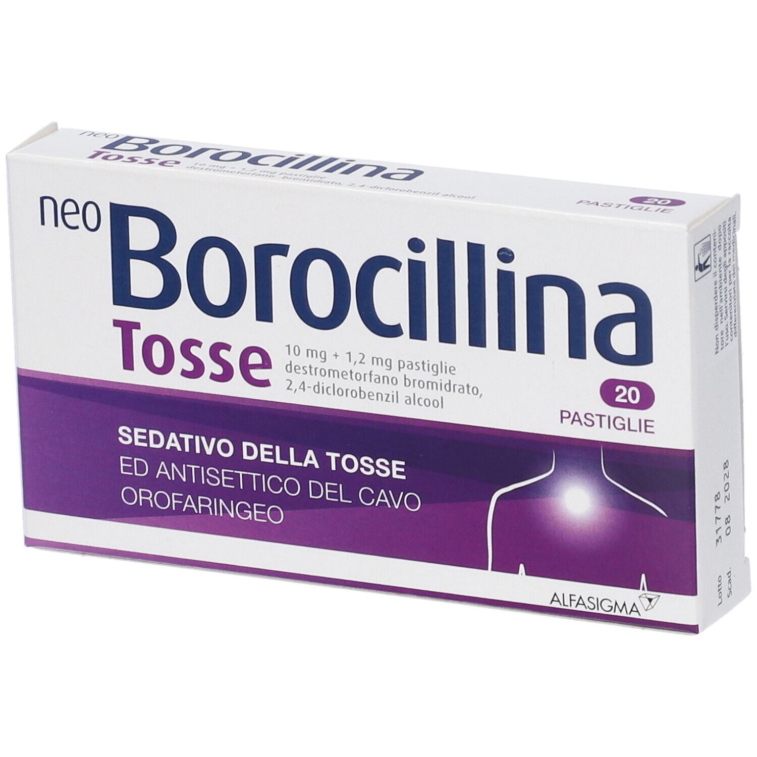 NeoBorocillina Tosse Compresse Orosolubili per Tosse e Mal di Gola