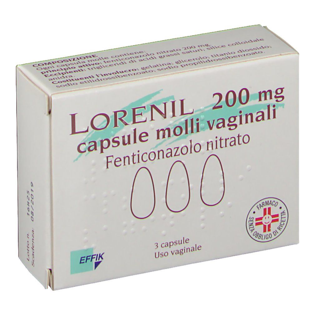 LORENIL 200 mg 3 capsule molli