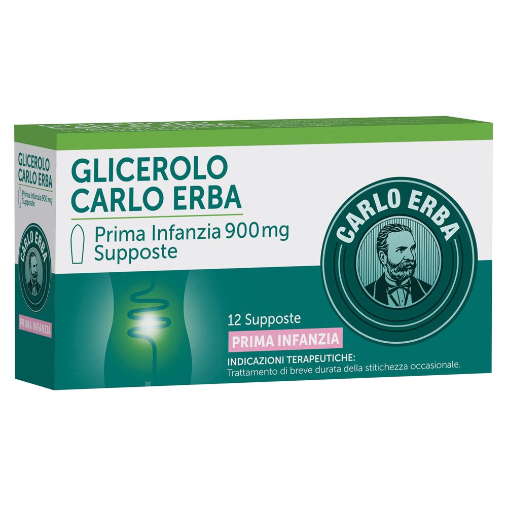 Image of GLICEROLO CARLO ERBA Prima infanzia 900 mg Supposte
