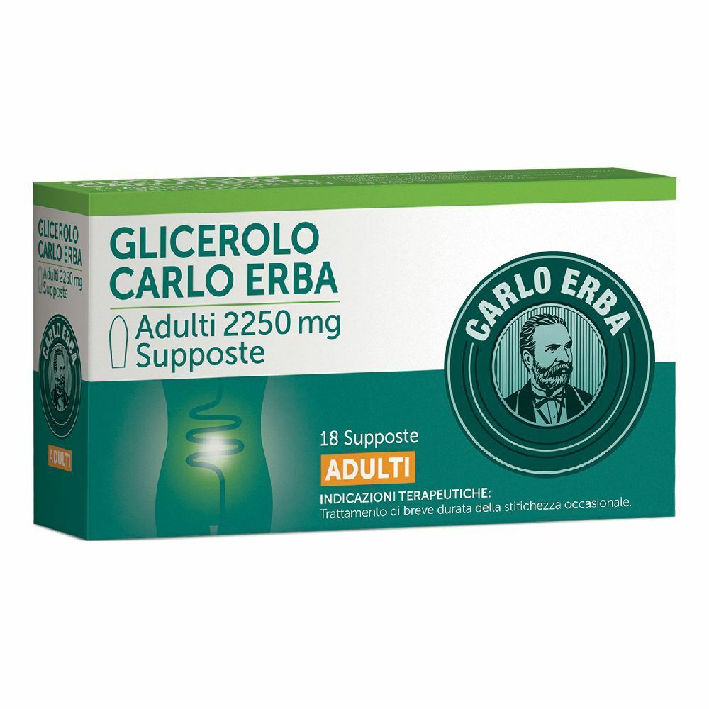 Image of Glicerolo Carlo Erba 2250 mg Supposte Adulti