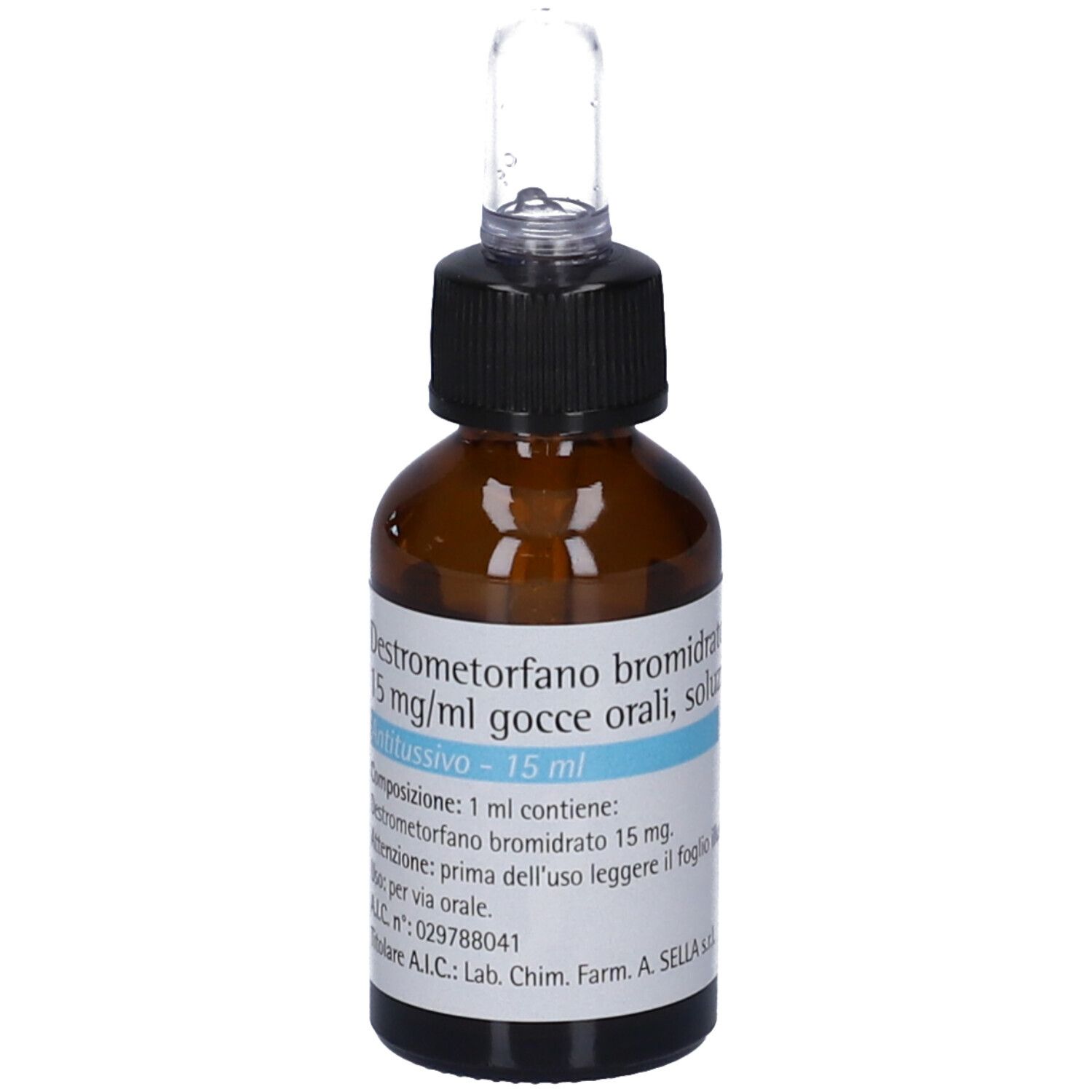 Destrometorfano Bromidrato Sella 15 mg/ml Gocce Orali, Soluzione