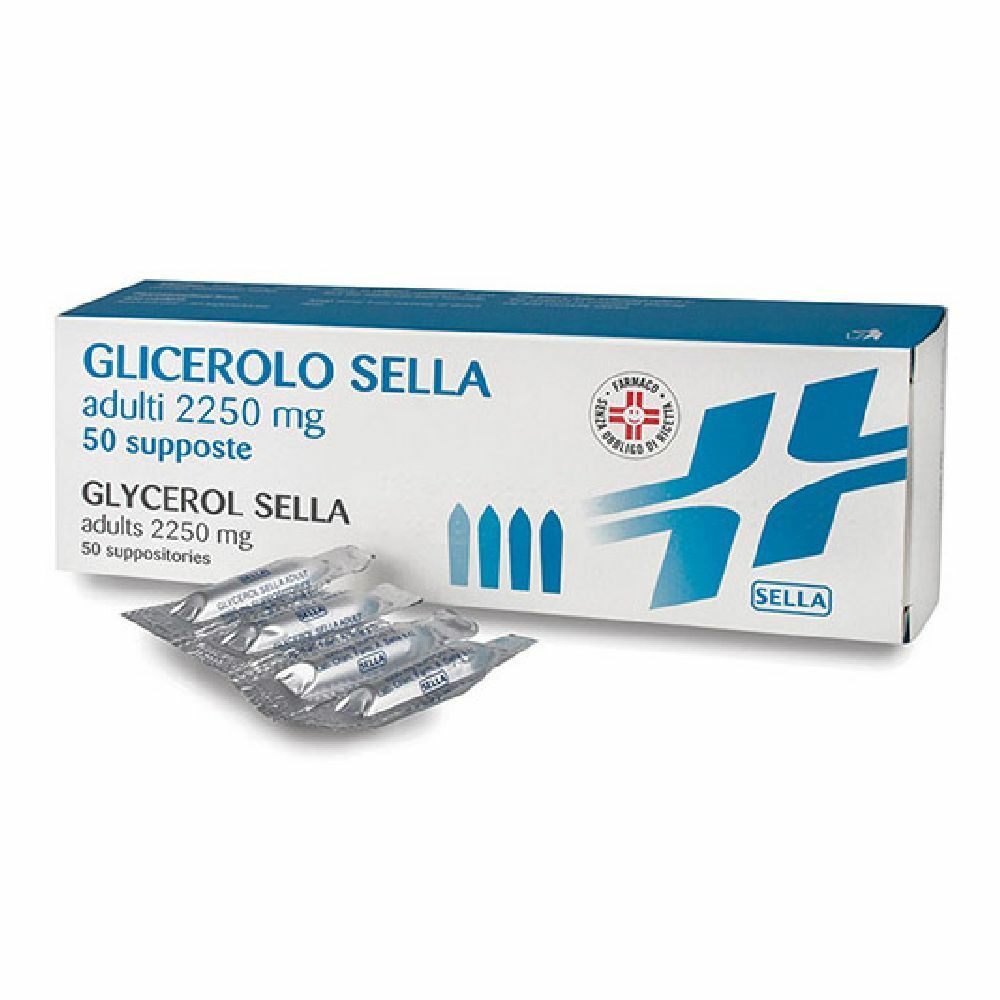 Image of Glicerolo Sella Adulti 2250 mg Supposte