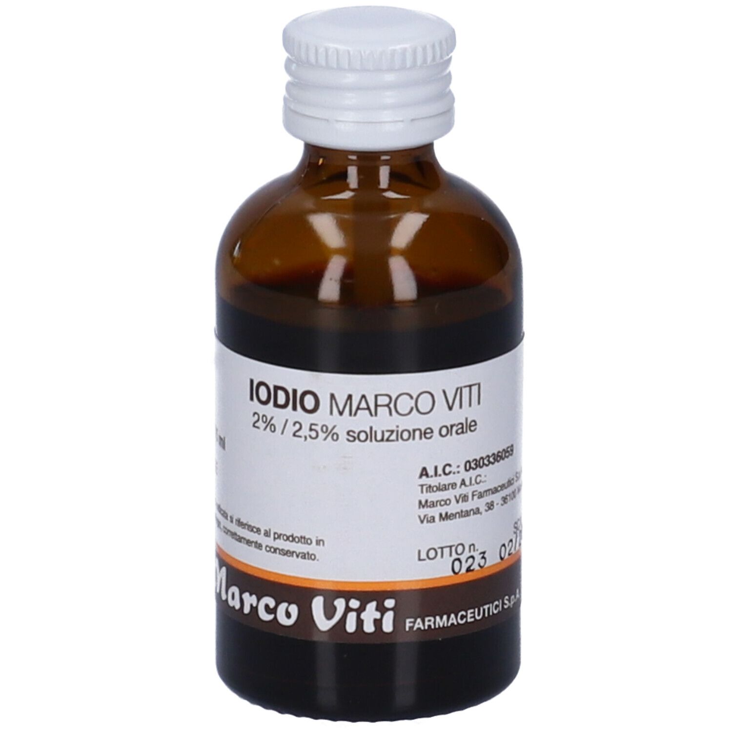 IODIO MARCO VITI 2%/2,5% SOLUZIONE ORALE