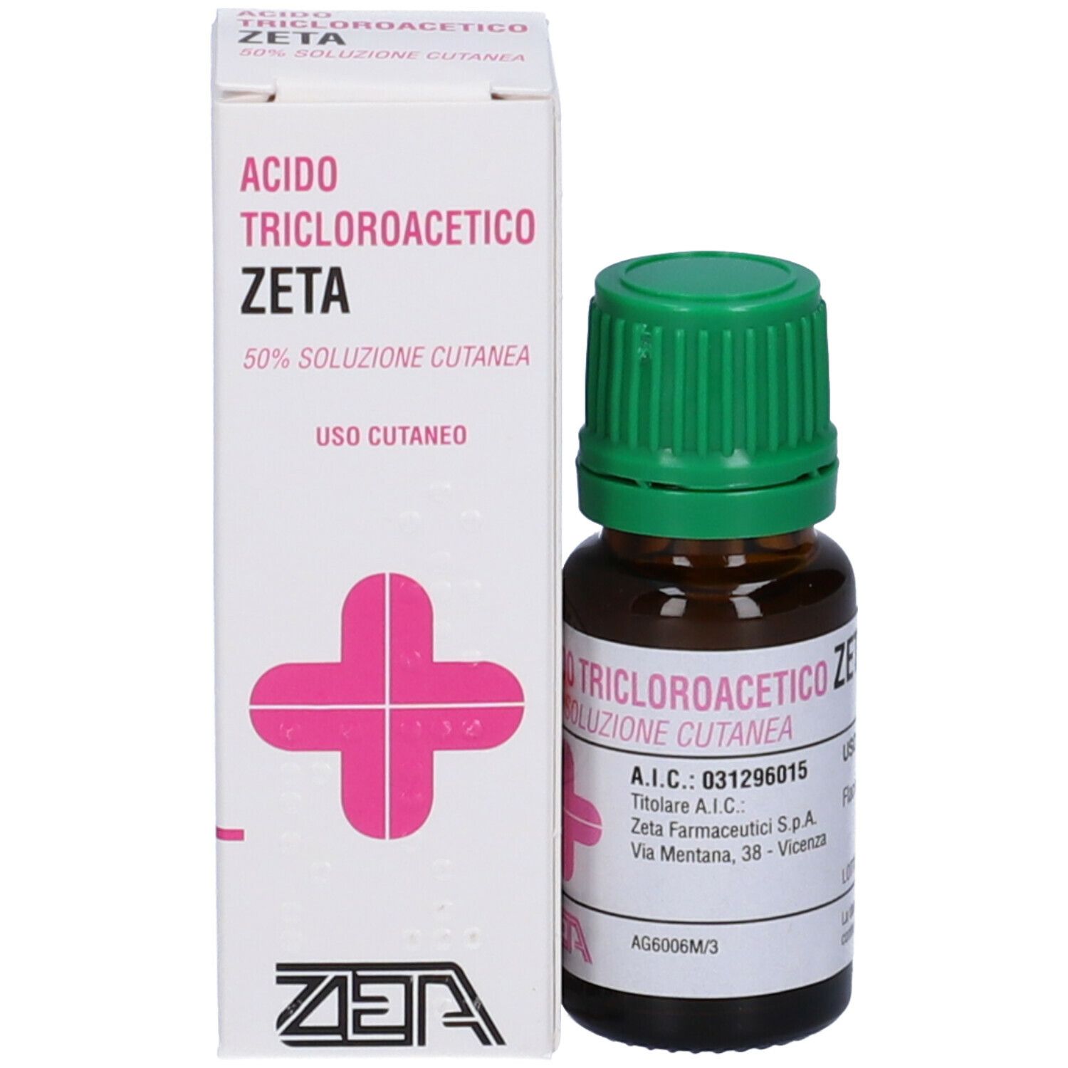 ZETA Acido Tricloroacetico Zeta 50 Soluzione Cutanea 10 ml Redcare ZETA Acido Tricloroacetico Zeta 50 Soluzione Cutanea 10 ml Redcare