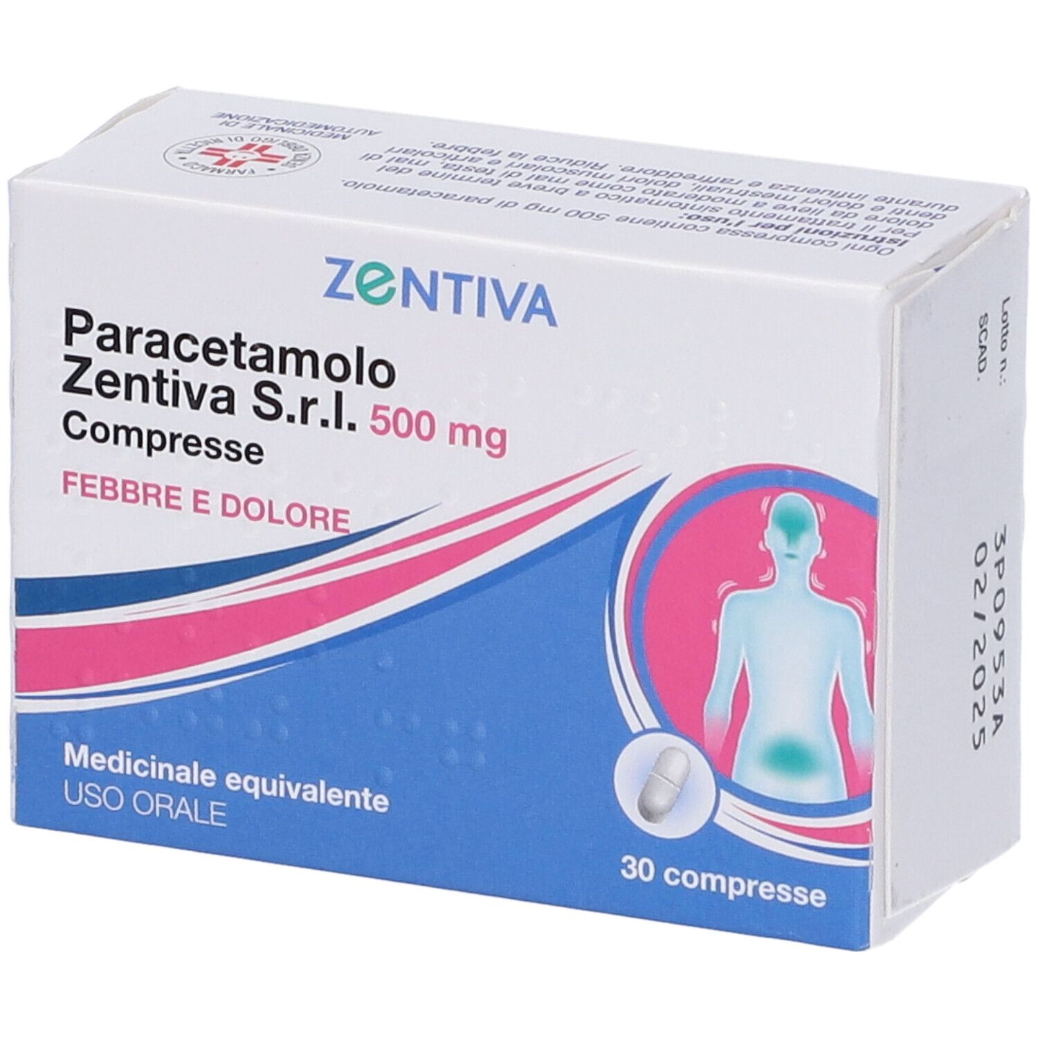 Image of Paracetamolo Zentiva 500mg 30 Compresse