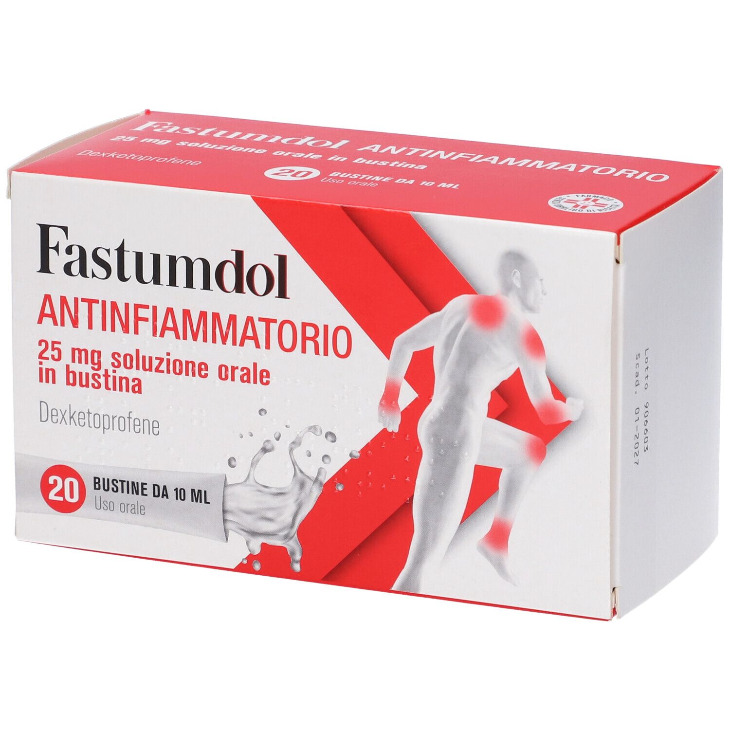 Fastumdol Antinfiammatorio 25 mg soluzione orale in bustina
