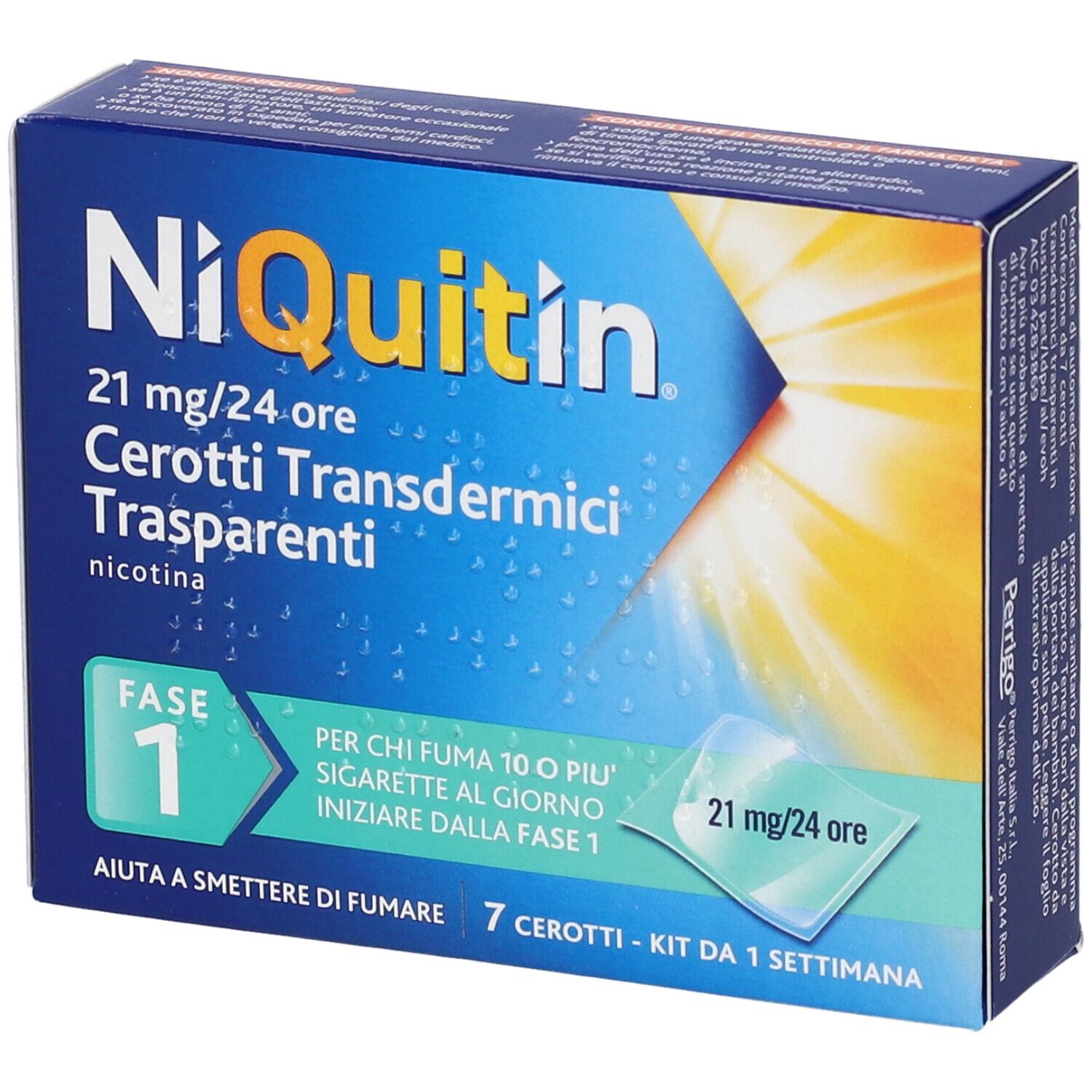 NiQuitin 21 mg/24 ore Cerotti Transdermici Trasparenti