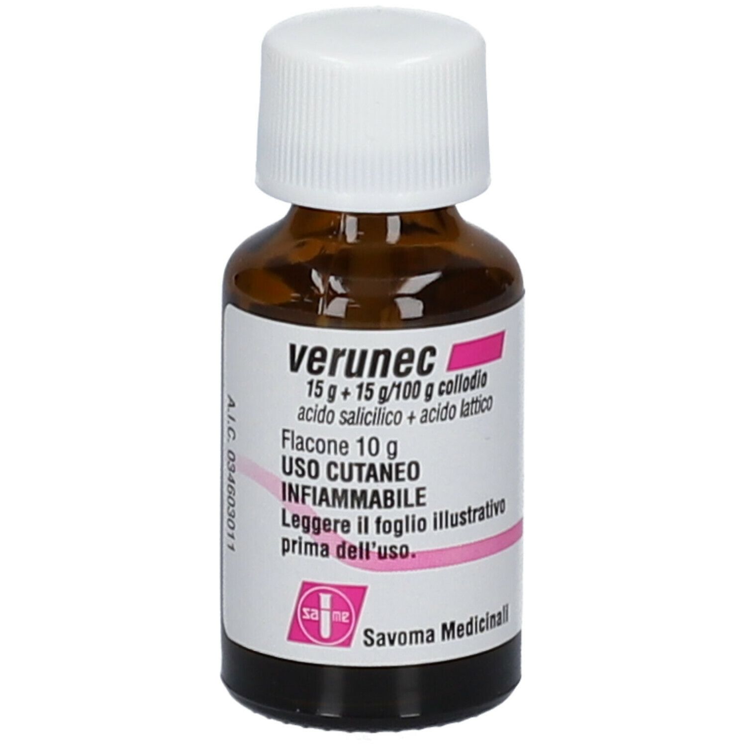 Verunec 15 g + 15 g /100 g collodio