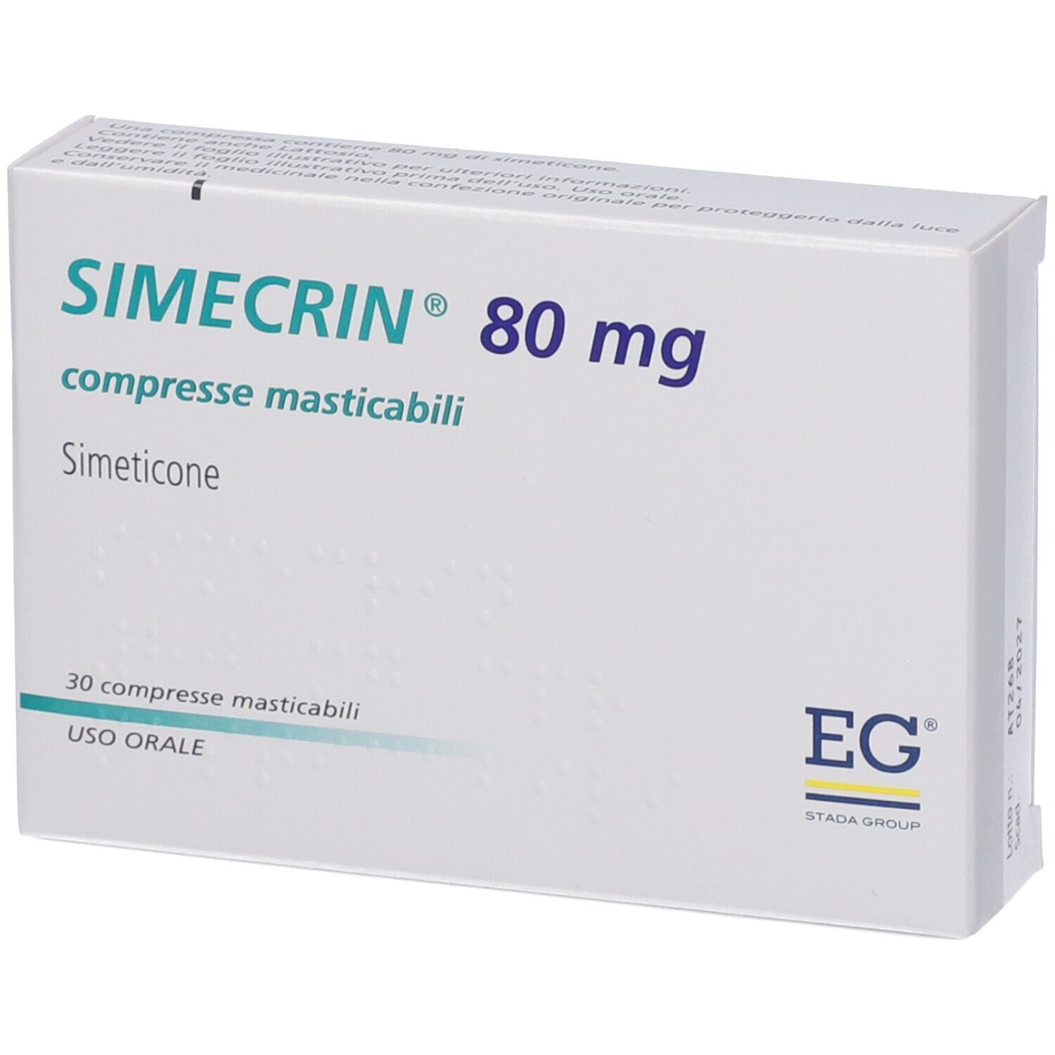 SIMECRIN 80 mg compresse masticabili