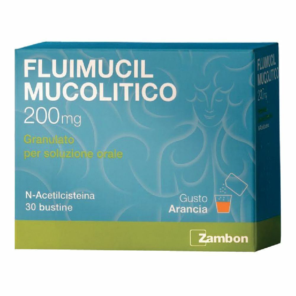 Image of Fluimucil Mucolitico 200 mg Granulato per soluzione orale