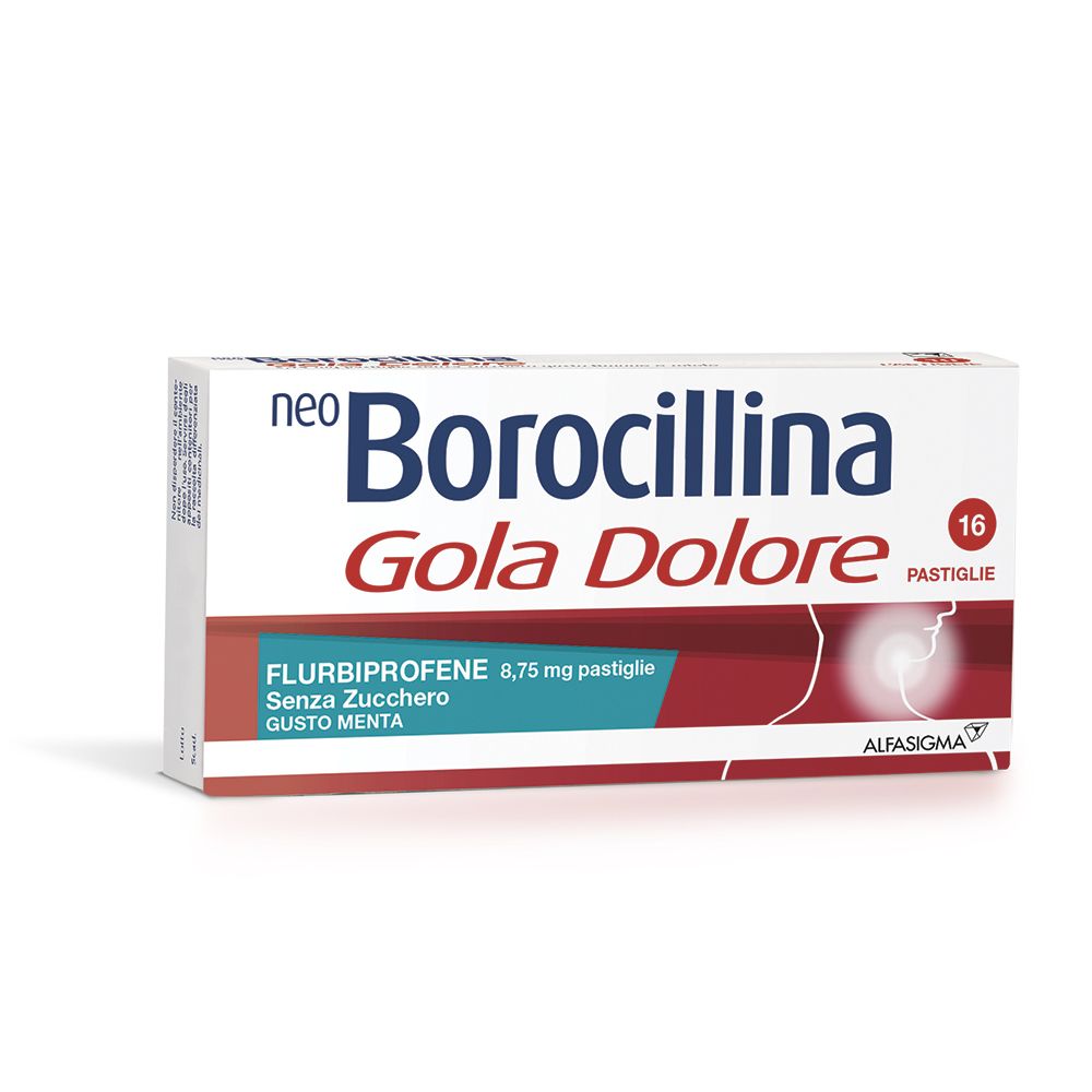 NEO BOROCILLINA GOLA DOLORE 8,75 mg pastiglie senza zucchero gusto menta