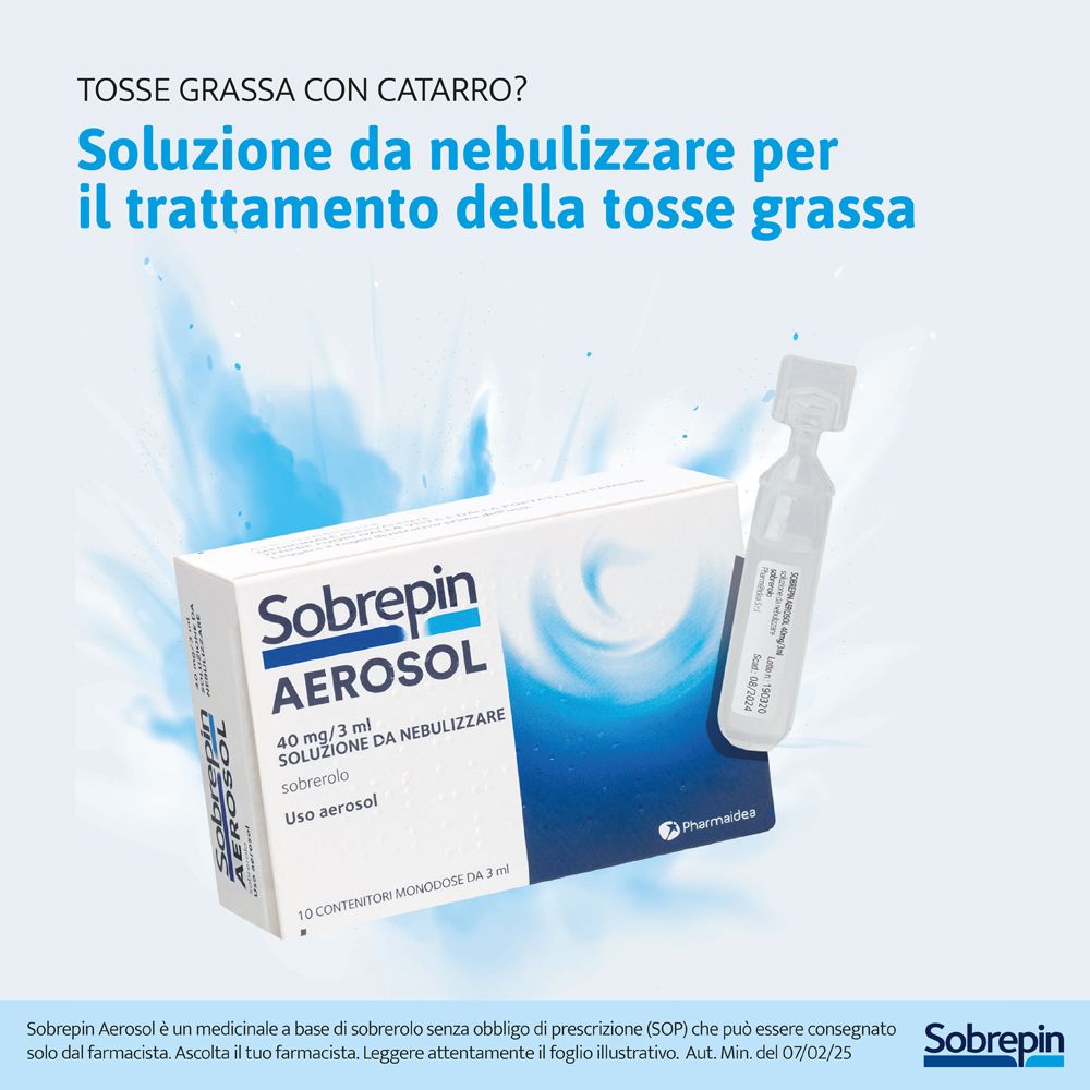 Sobrepin Aerosol Mucolitico 10 Flaconcini 40mg 3ml