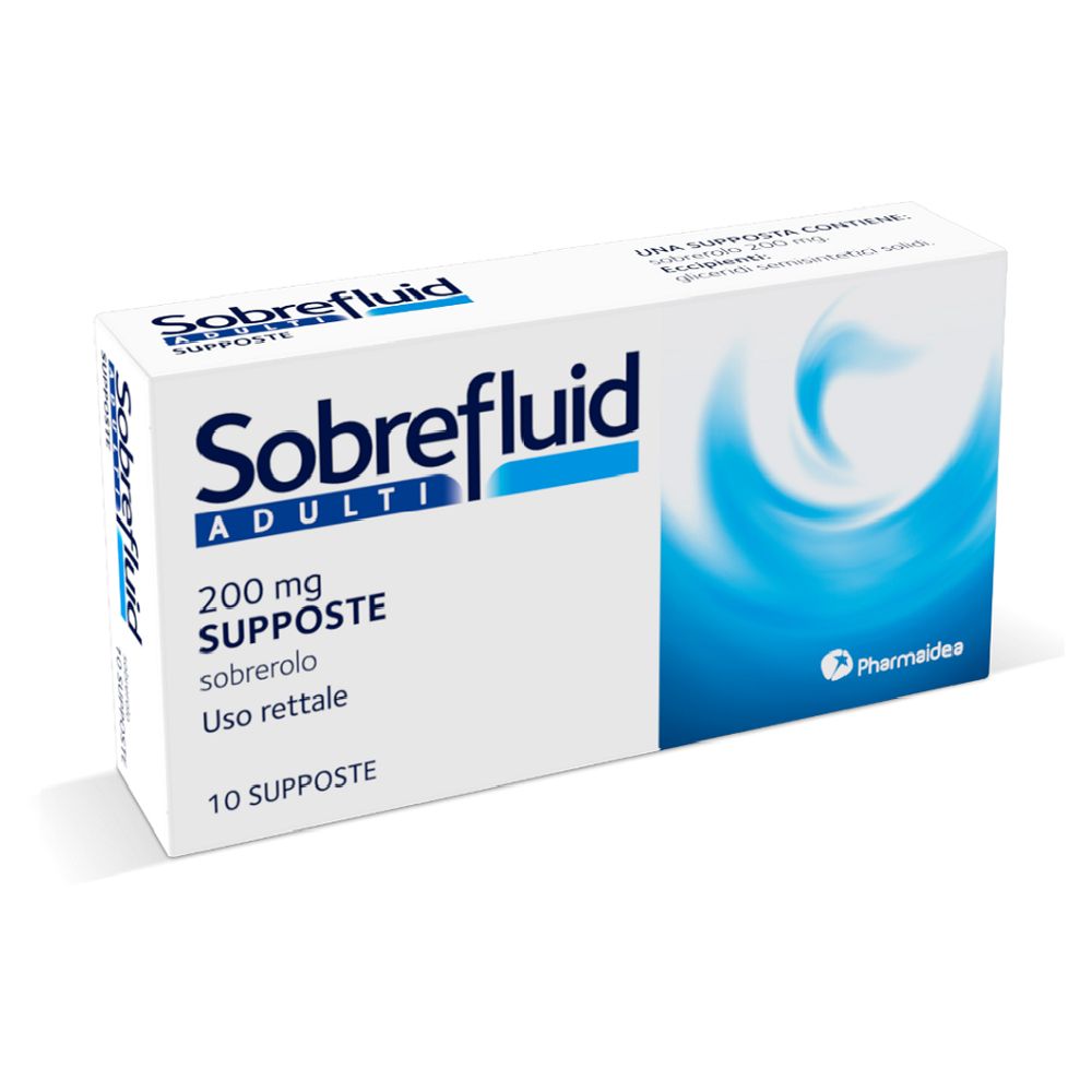 Image of Soblefluid Supposte Adulti 10 Supposte 200 Mg
