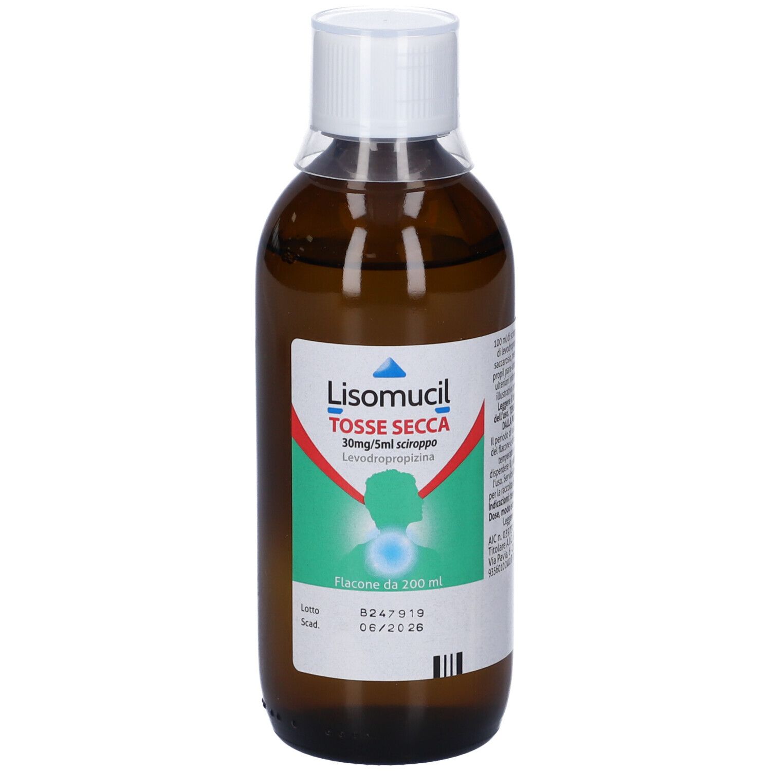 Lisomucil Tosse Secca 30 mg/5 ml sciroppo