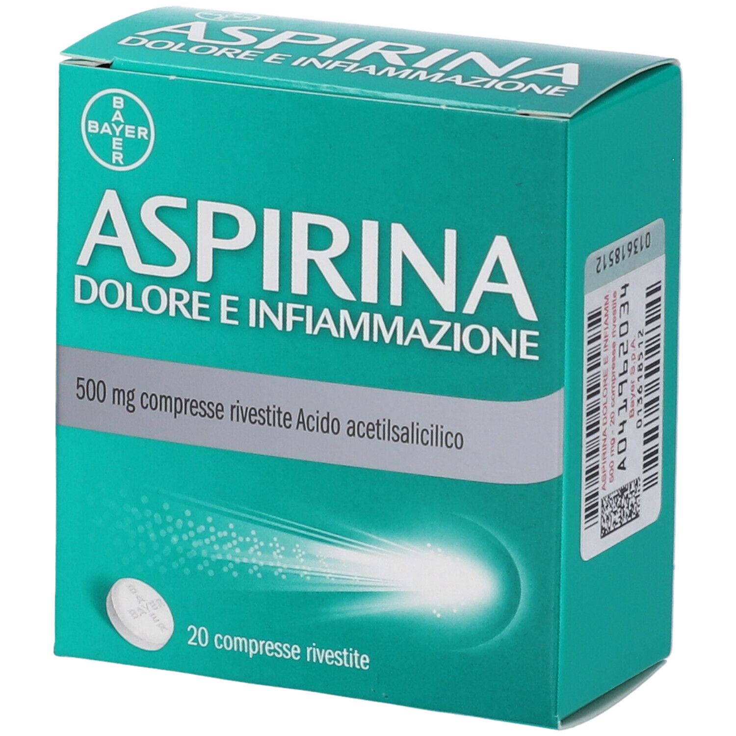 Aspirina Dolore e Infiammazione Antidolorifico e Antinfiammatorio Compresse