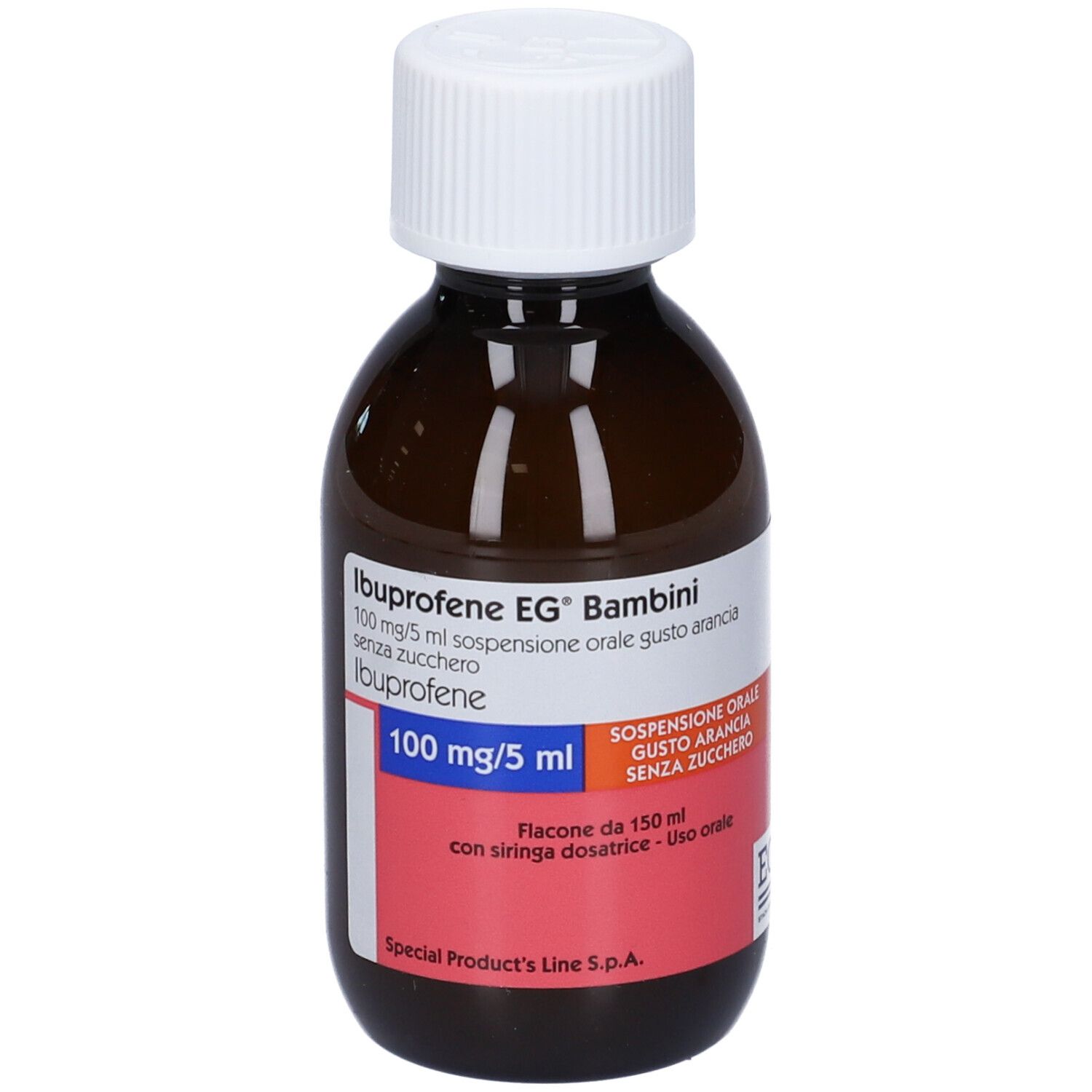 Ibuprofen EG® 100 mg/5 ml Bambini gusto arancia