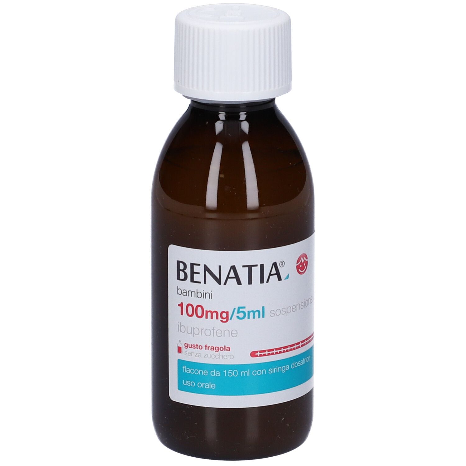BENATIA Bambini 100mg/5ml sospensione orale gusto fragola senza zucchero