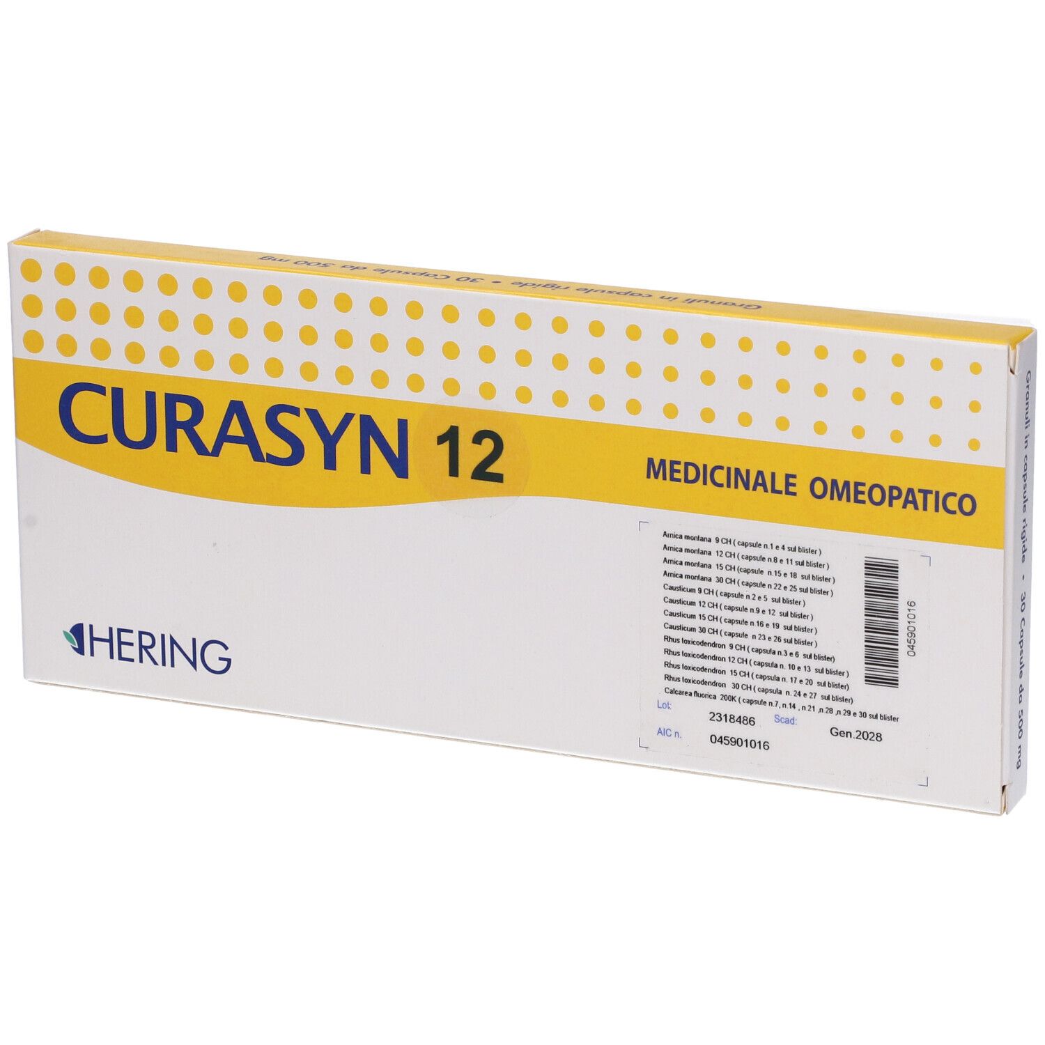 HERING Curasyn 12 Granuli 30 Capsule 500 Mg