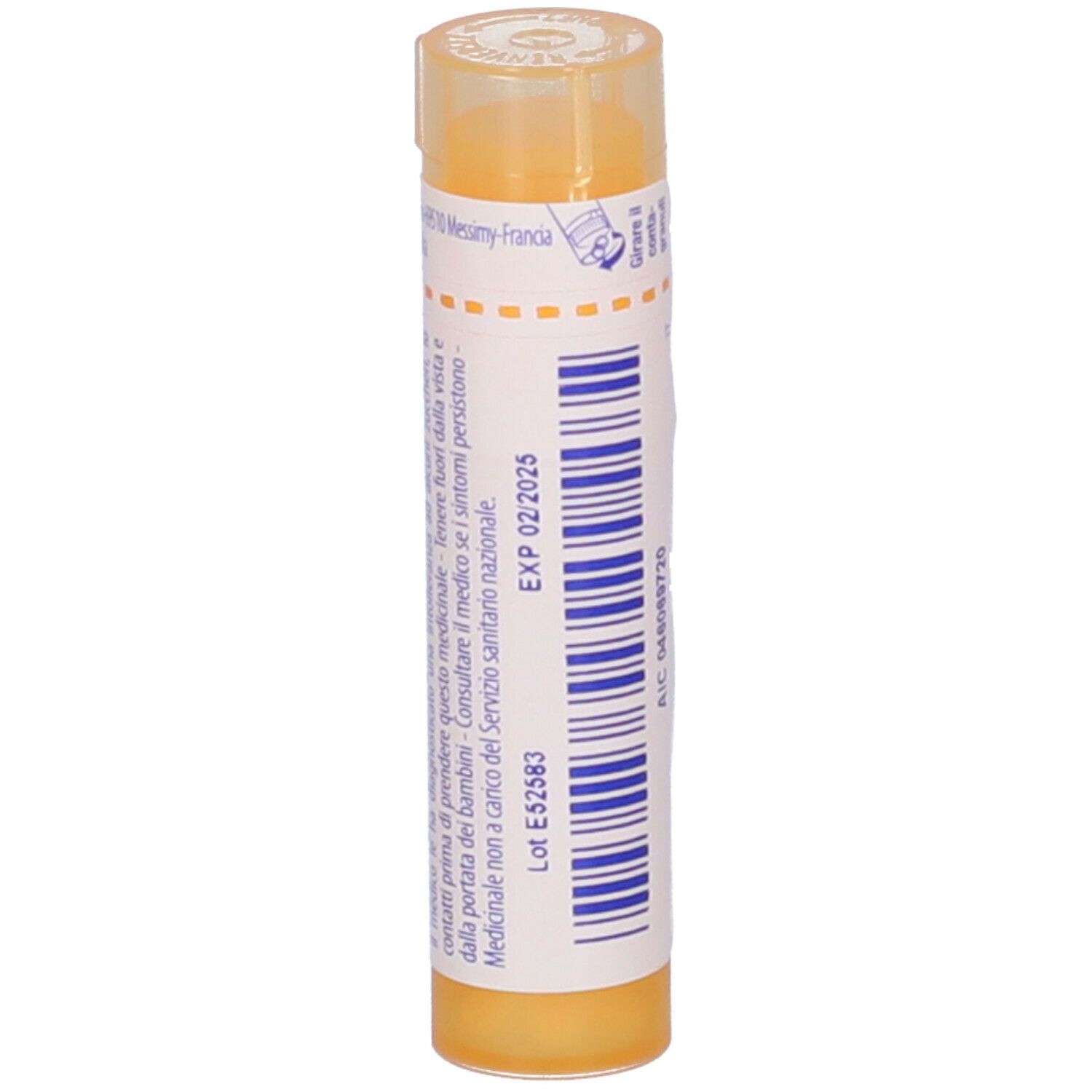 Tubo giallo con scritta Lobelia inflata, 15 ch, Boiron. Con data di scadenza.