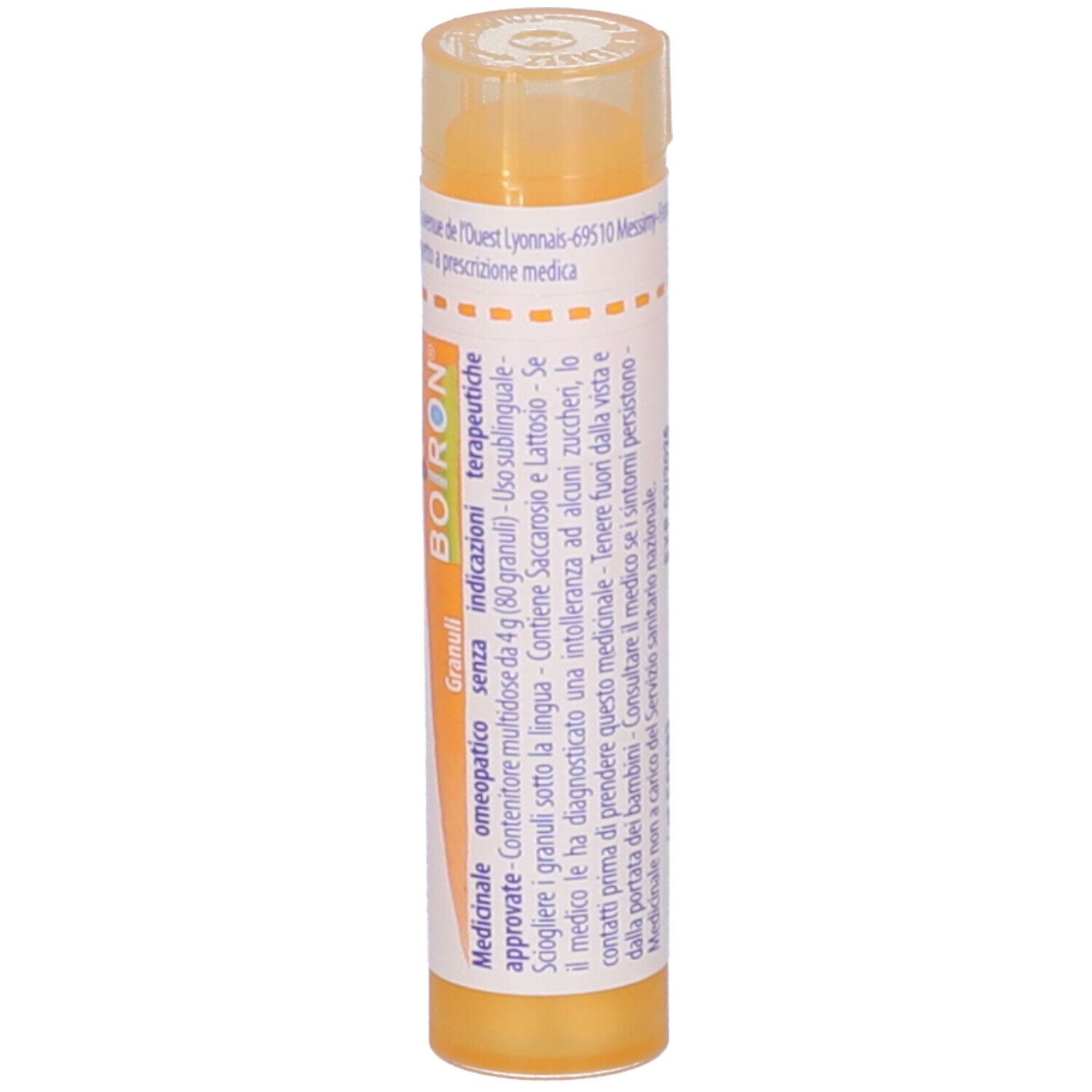Tubo giallo con scritta Lobelia inflata, 15 ch, Boiron. Con informazioni sul prodotto.