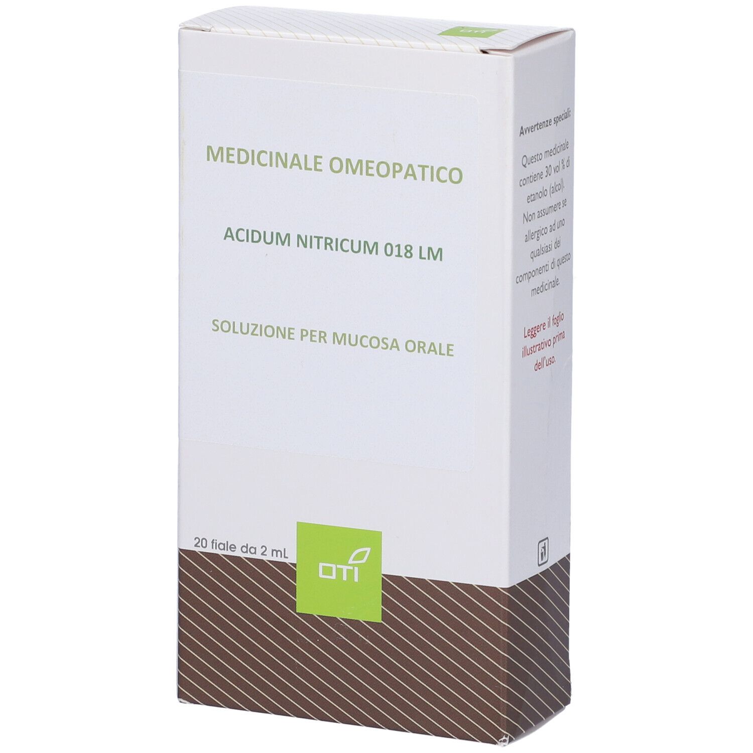 Acidum Nitricum 018 Lm Potenziata Liquida 20 Fiale 2 ml Soluzione Idroalcolica per Mucosa Orale