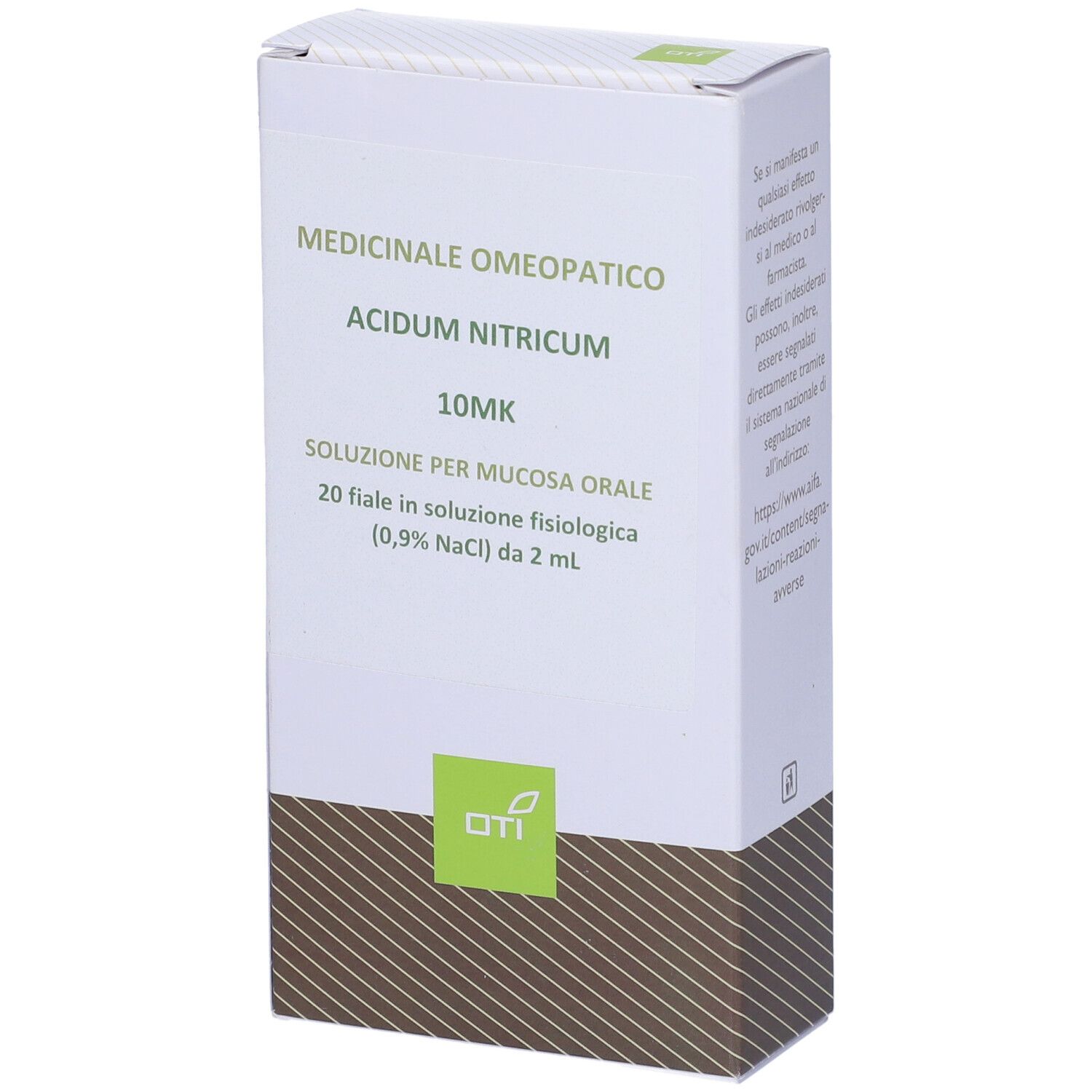 Acidum Nitricum 10.000K (10Mk) 20 Fiale 2 Ml Soluzione Fisiologica Per Mucosa Orale