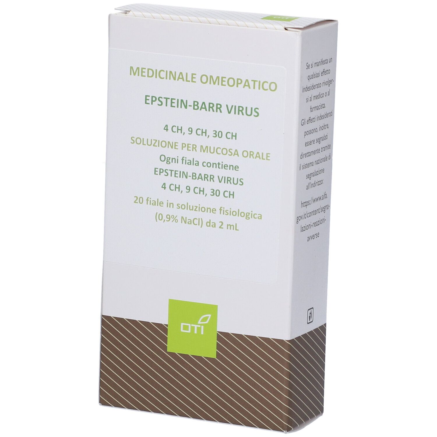 Epstein Barr Virus 4 Ch, 9 Ch, 30 Ch (Scalare Progressivo) 20 Fiale 2 ml Soluzione Fisiologica per Mucosa Orale
