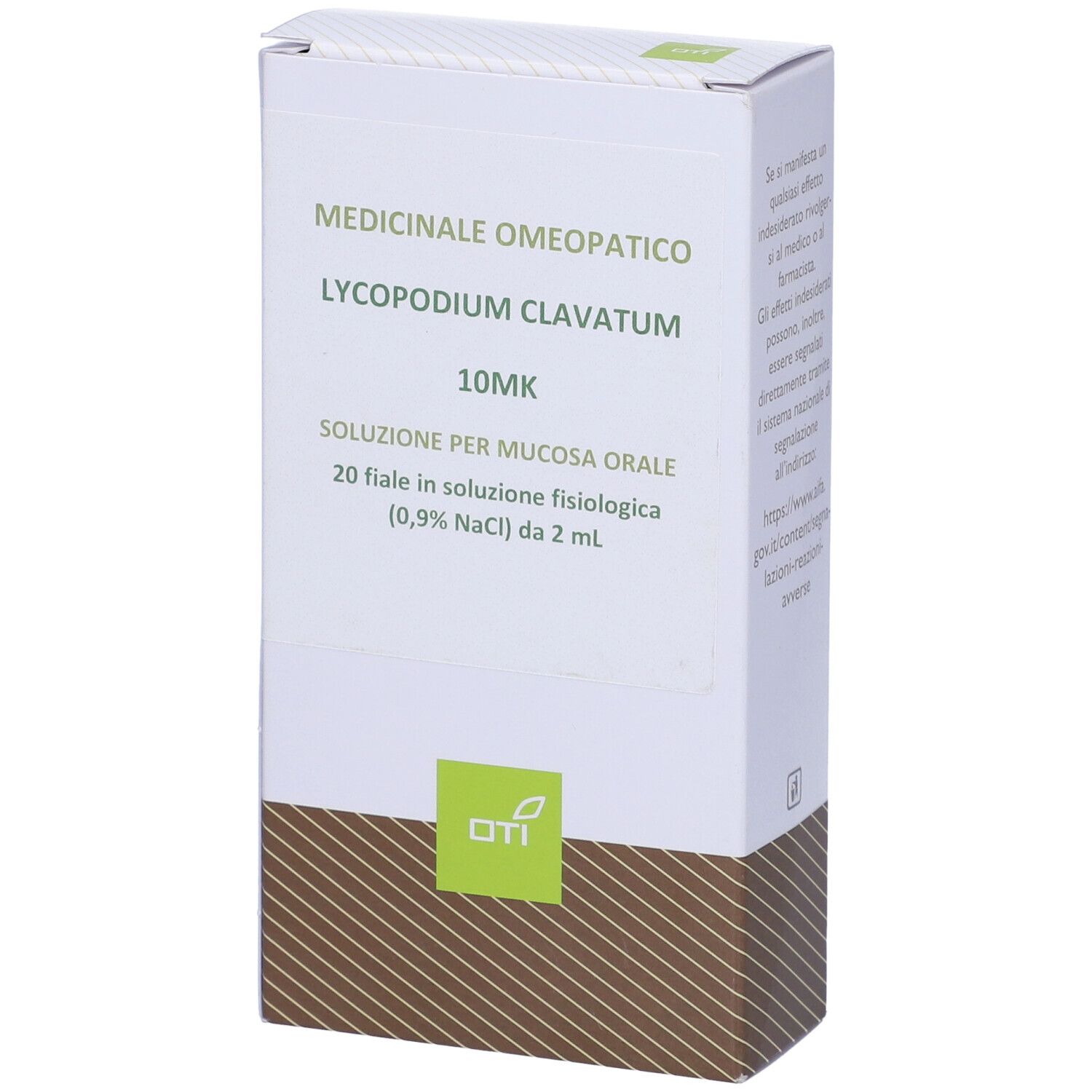 Lycopodium Clavatum 10.000K (10Mk) 20 Fiale 2 ml Soluzione Fisiologica per Mucosa Orale