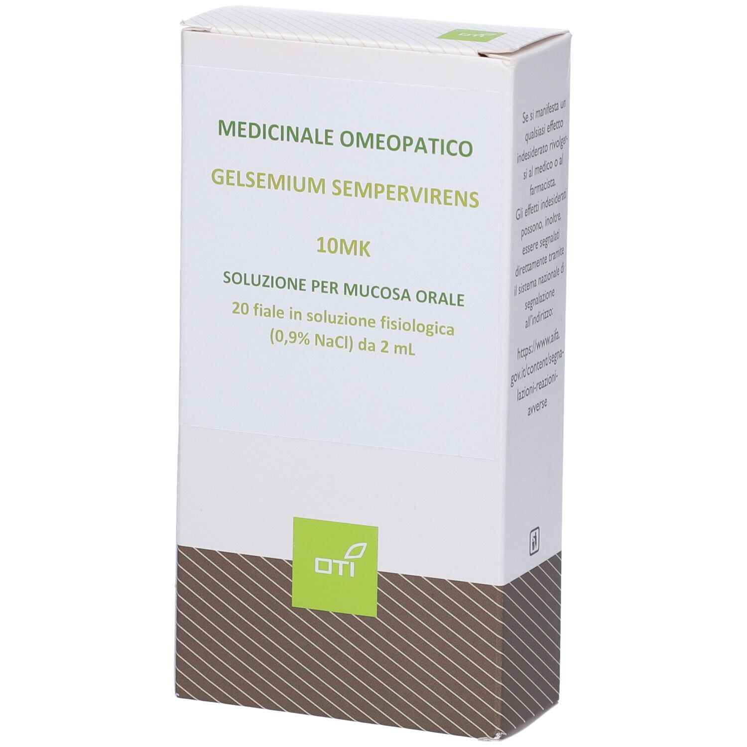 Gelsemium Sempervirens 10.000K (10Mk) 20 Fiale 2 ml Soluzione Fisiologica per Mucosa Orale