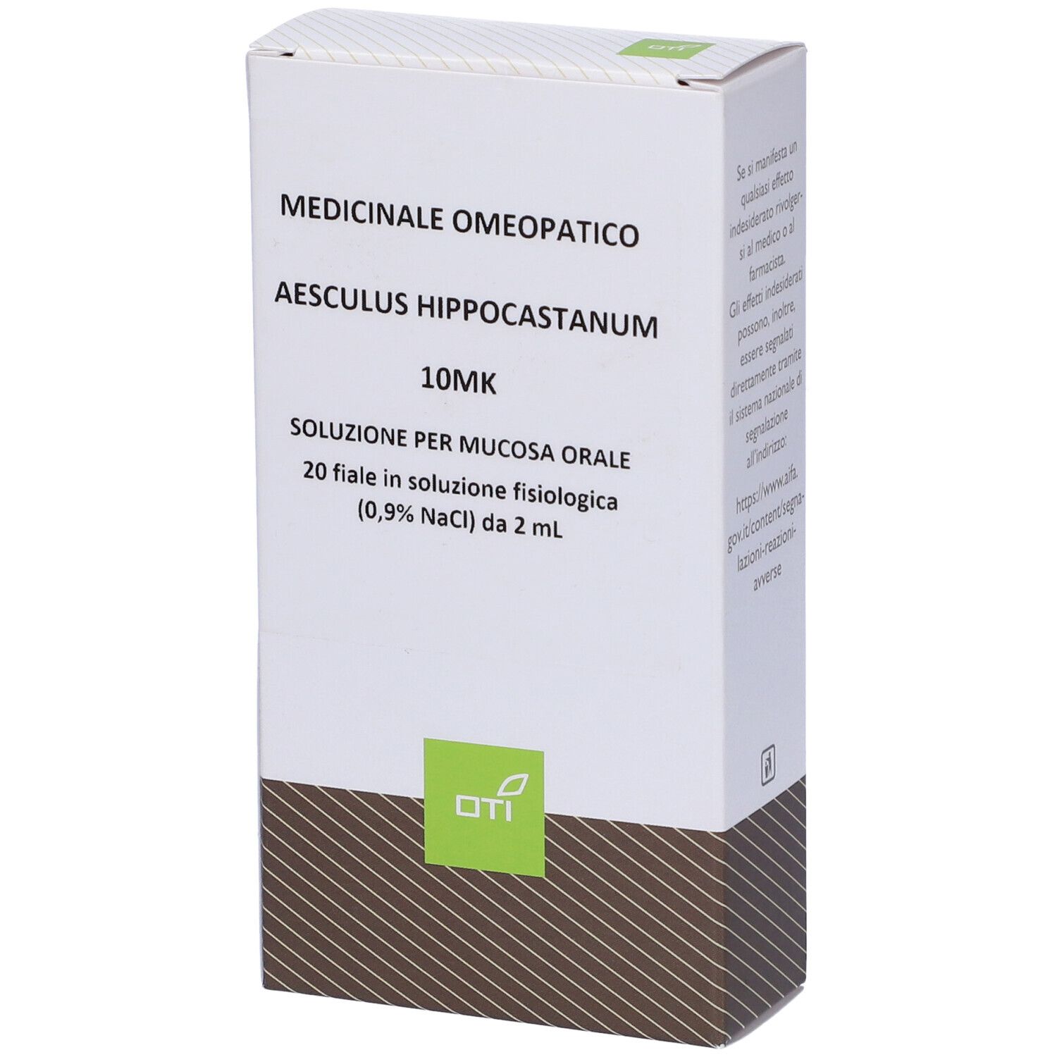 Aesculus Hippocastanum 10.000K (10Mk) 20 Fiale 2 ml Soluzione Fisiologica per Mucosa Orale