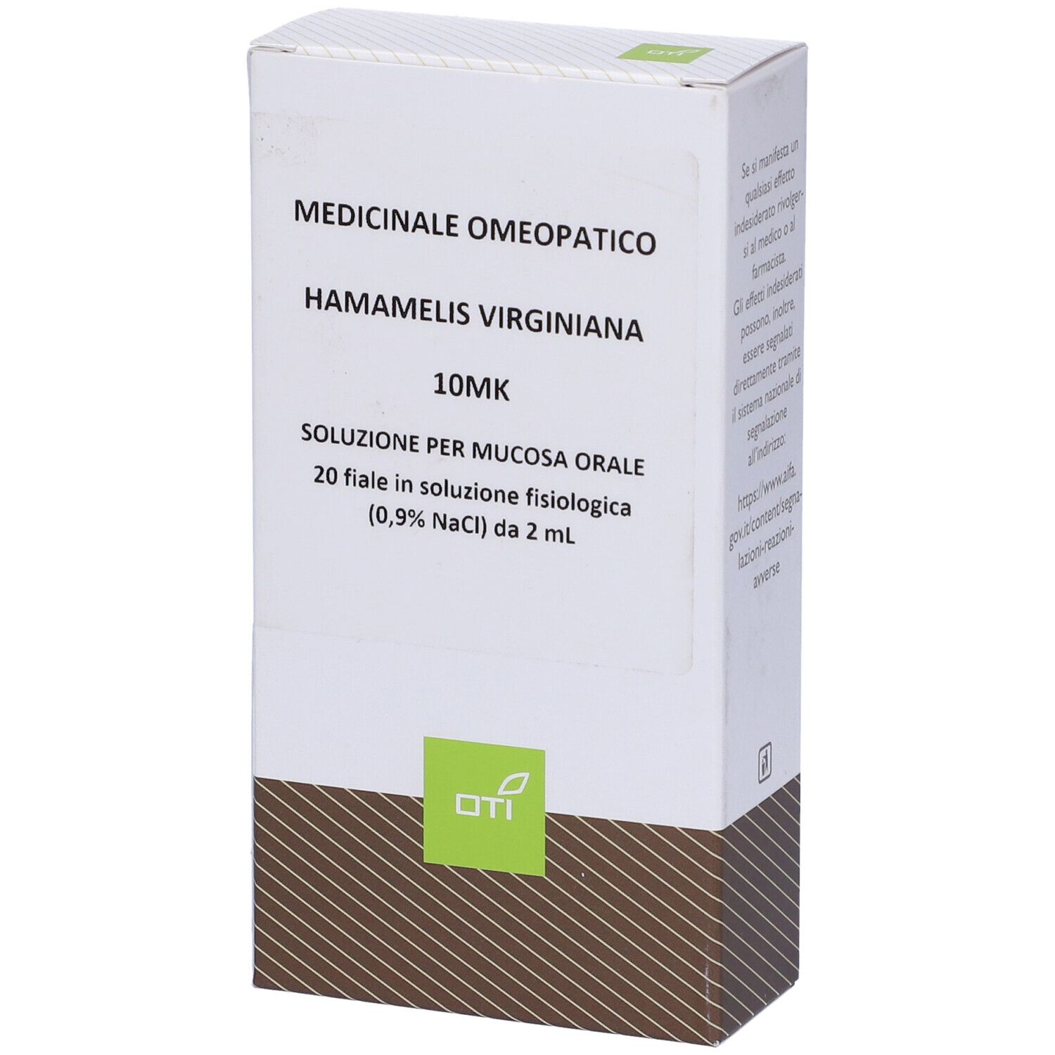 Hamamelis Virginiana 10.000K (10Mk) 20 Fiale 2 ml Soluzione Fisiologica per Mucosa Orale