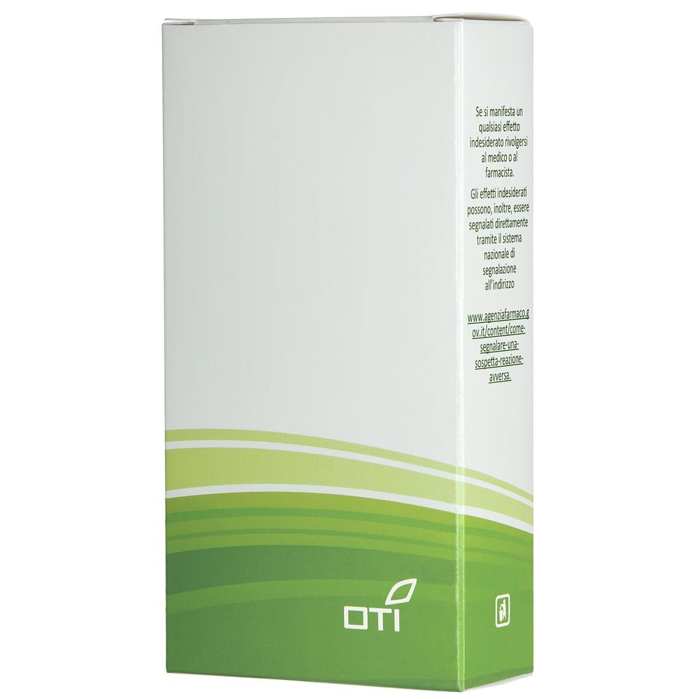 Scatola bianca con logo verde. Testo in italiano. Linea verde e bianca in alto.
