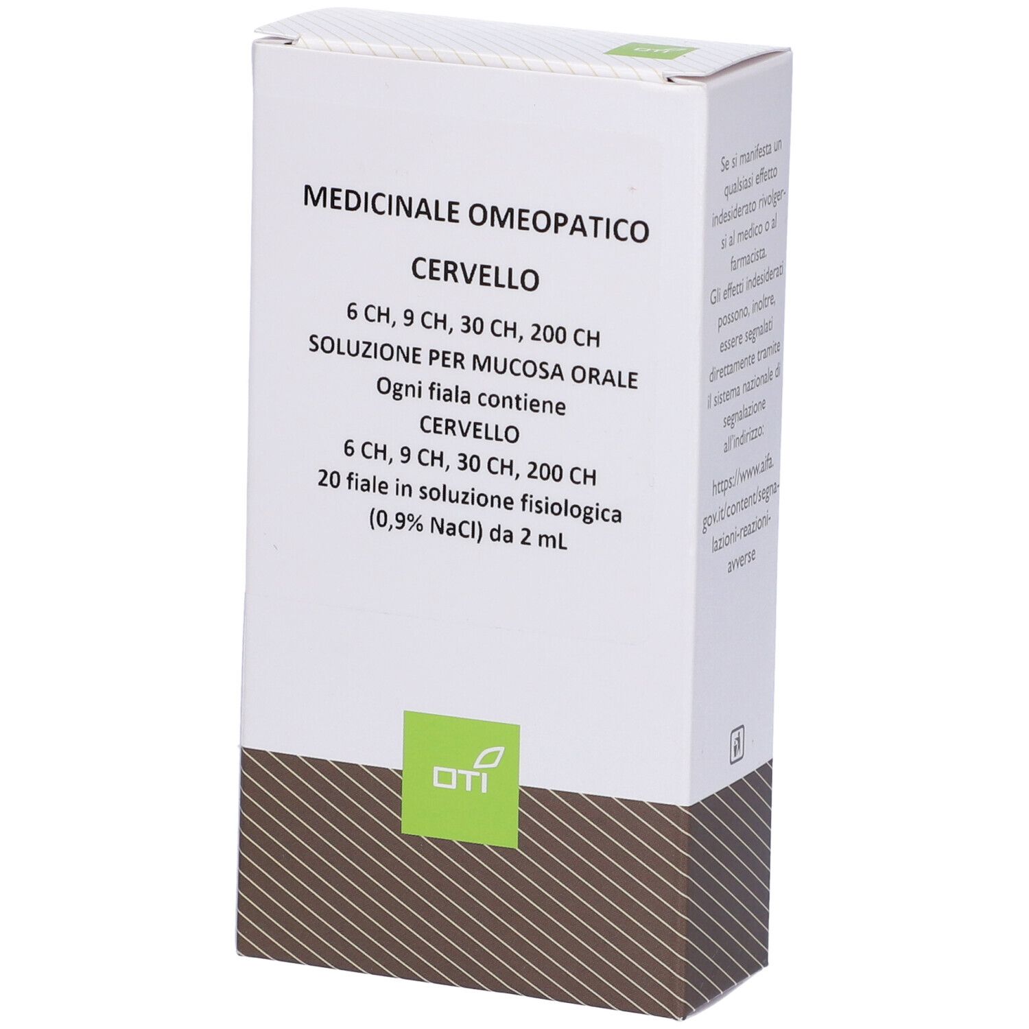 Cervello 6Ch,9Ch,30Ch,200Ch (Scalare Progressivo) 20 Fiale 2 ml Soluzione Fisiologica per Mucosa Orale