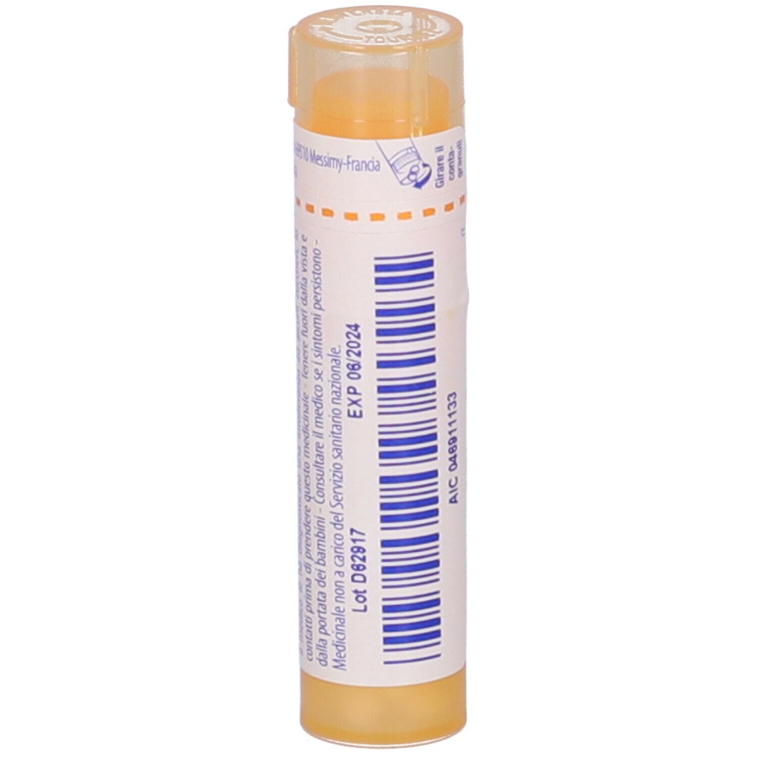 Tubo giallo con 'Caulophyllum' e '15 ch'. Stampa 'EXP 06/2024' e 'AIC 046911133'.