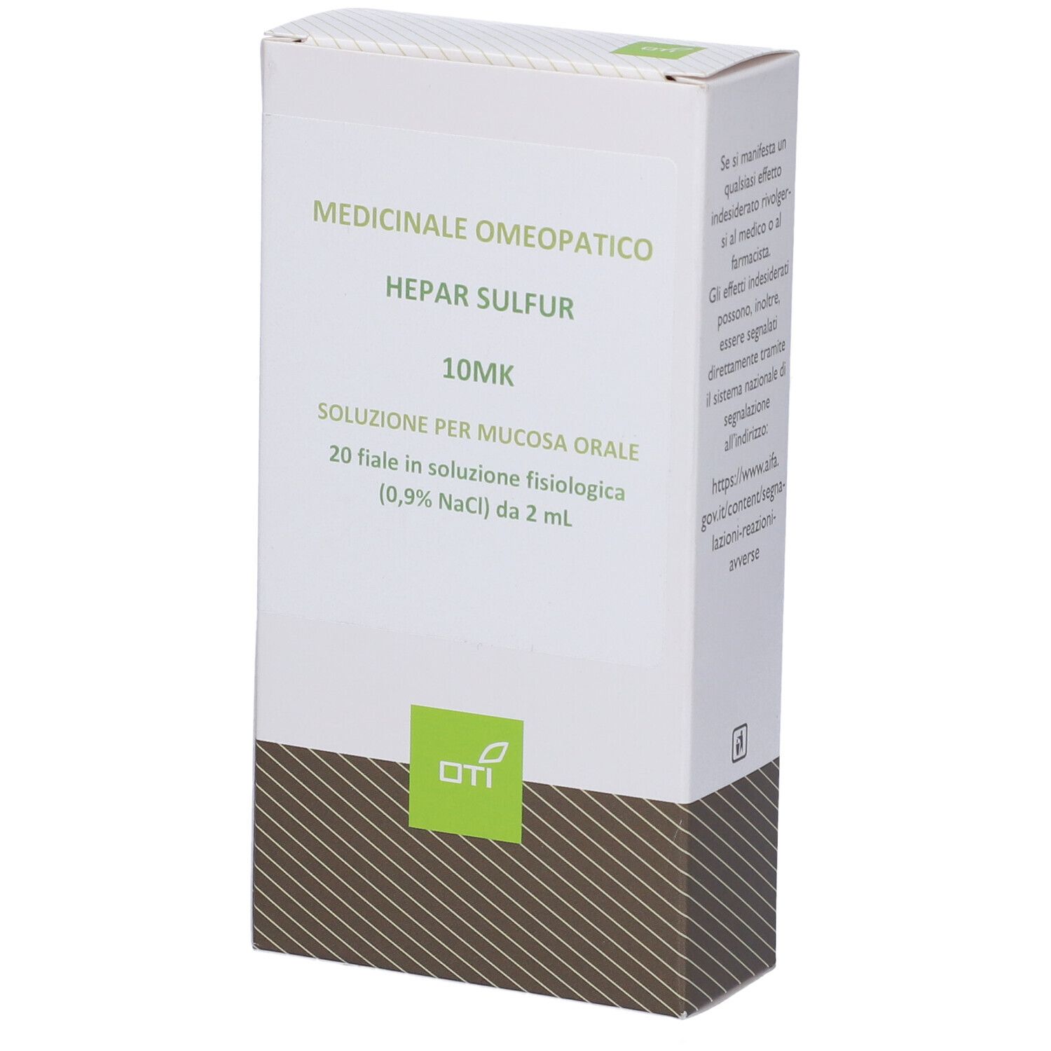 Hepar Sulfur 10.000K (10Mk) 20 Fiale 2 Ml Soluzione Fisiologica Per Mucosa Orale