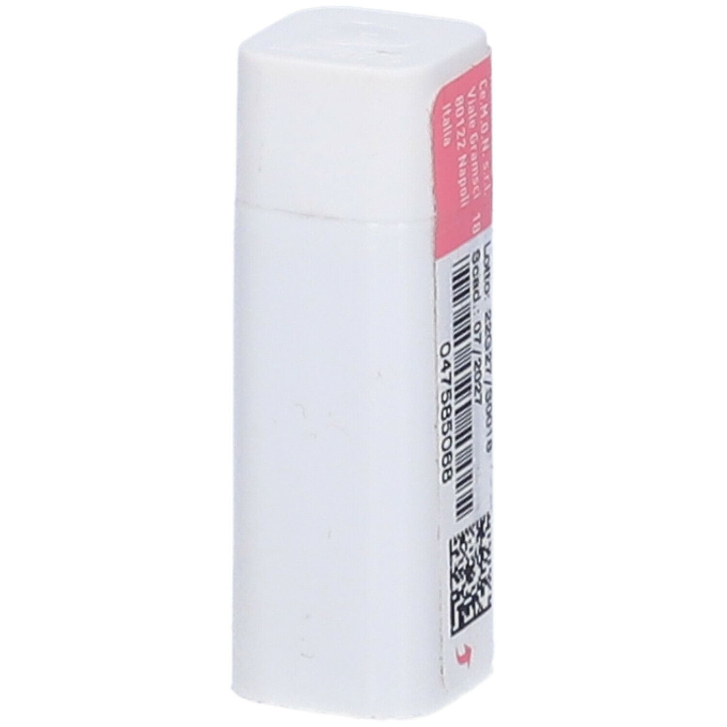 Confezione rettangolare con etichetta rosa. Scritta: Staphysagria 6 LM. Marchio: cemon. Con codice a barre e numero di lotto.