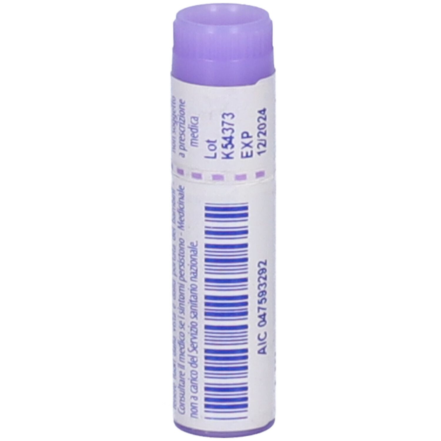 Tubo con Allium cepa 30 ch, EXP 12/2024 e AIC 047593292.