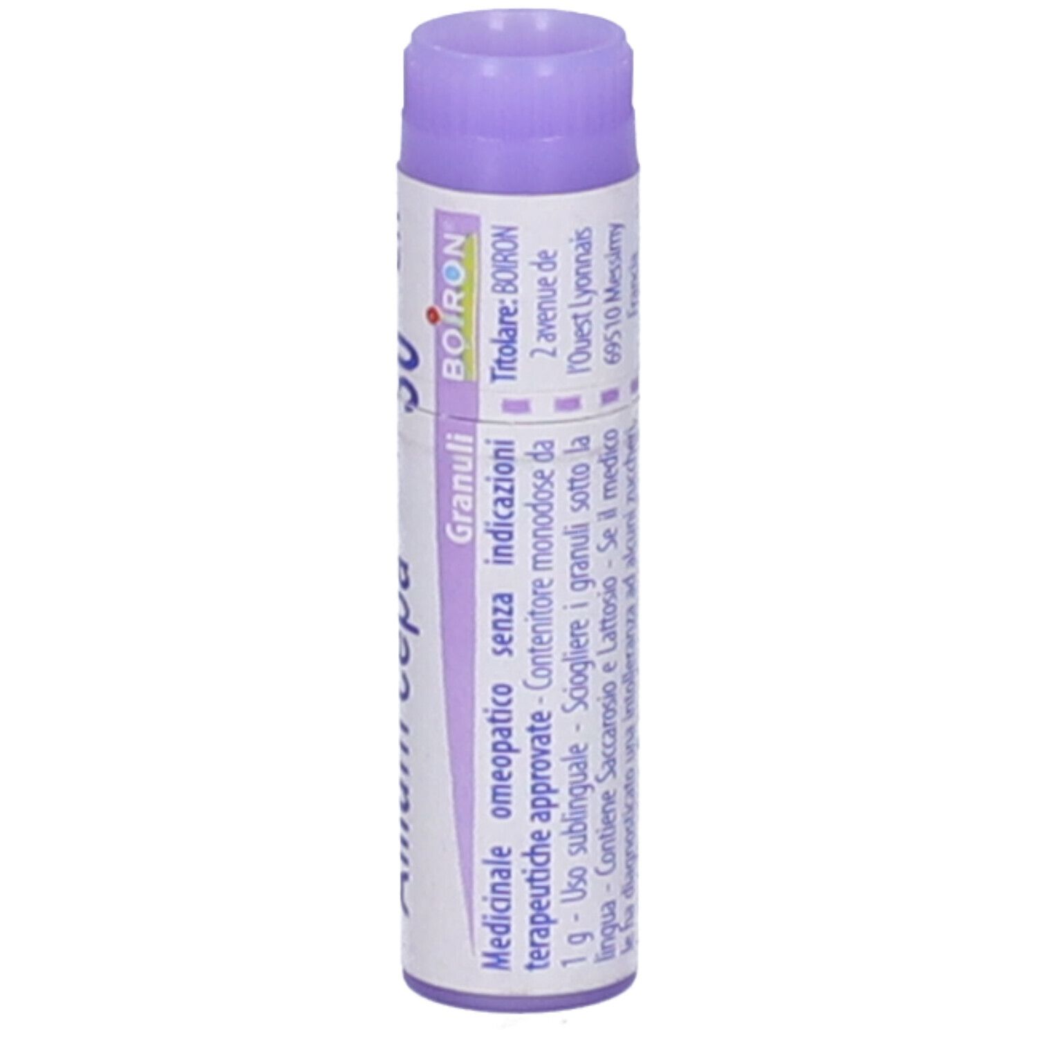Tubo con Allium cepa 30 ch, Granuli e Boiron.
