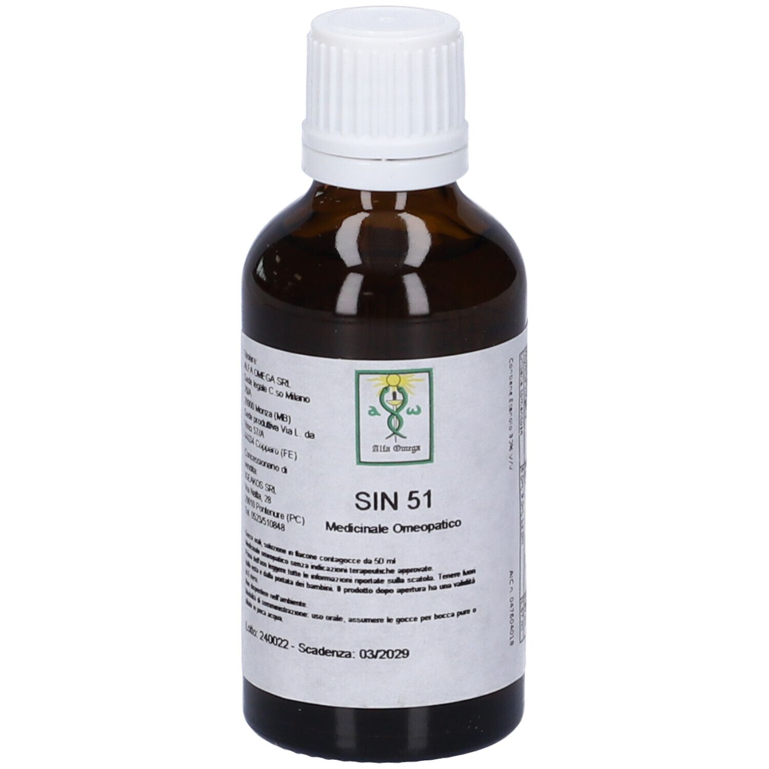 Alfa Omega Sin 51 Orale Gtt 50 Ml Gocce orali