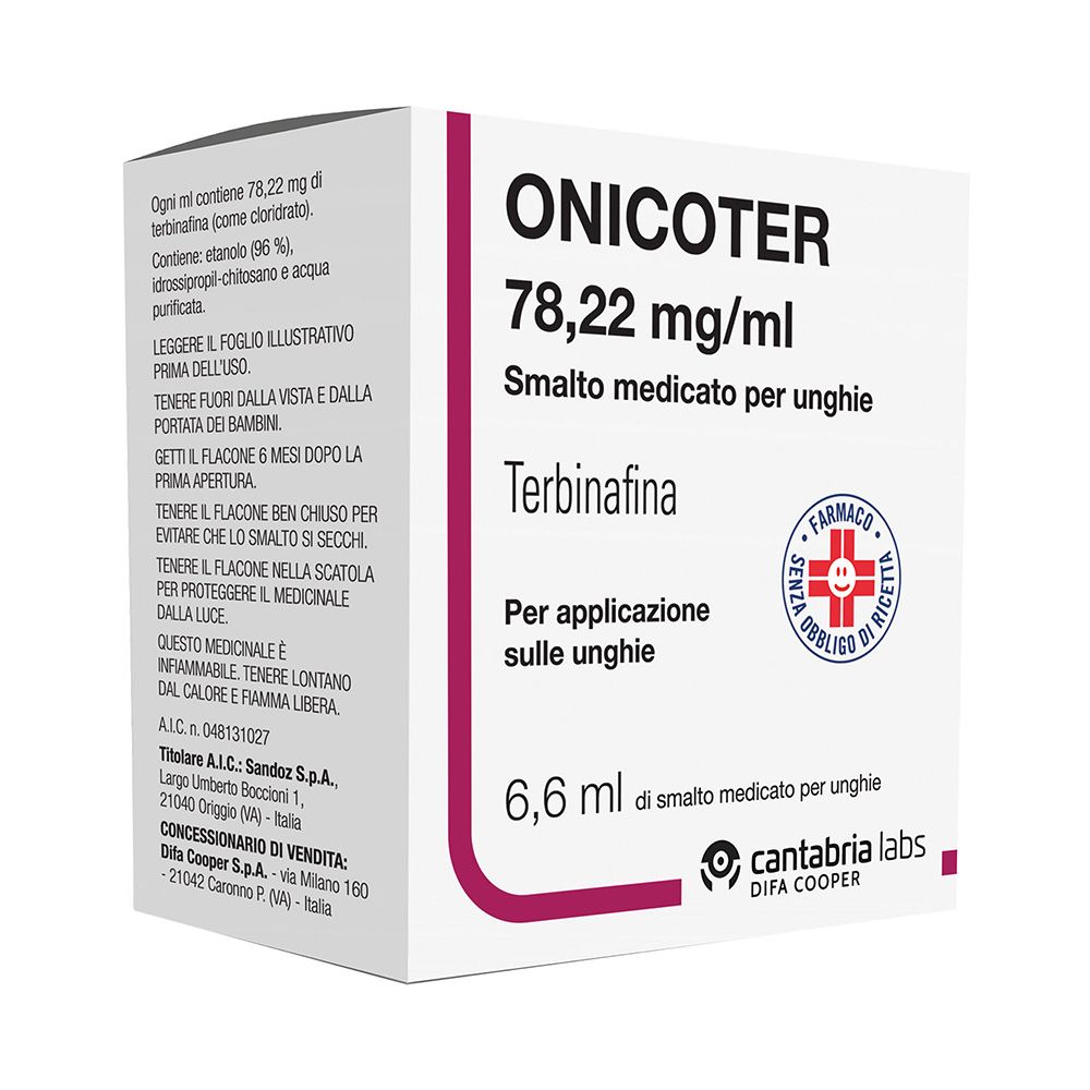 ONICOTER 78,22 mg/ml Smalto medicato per unghie